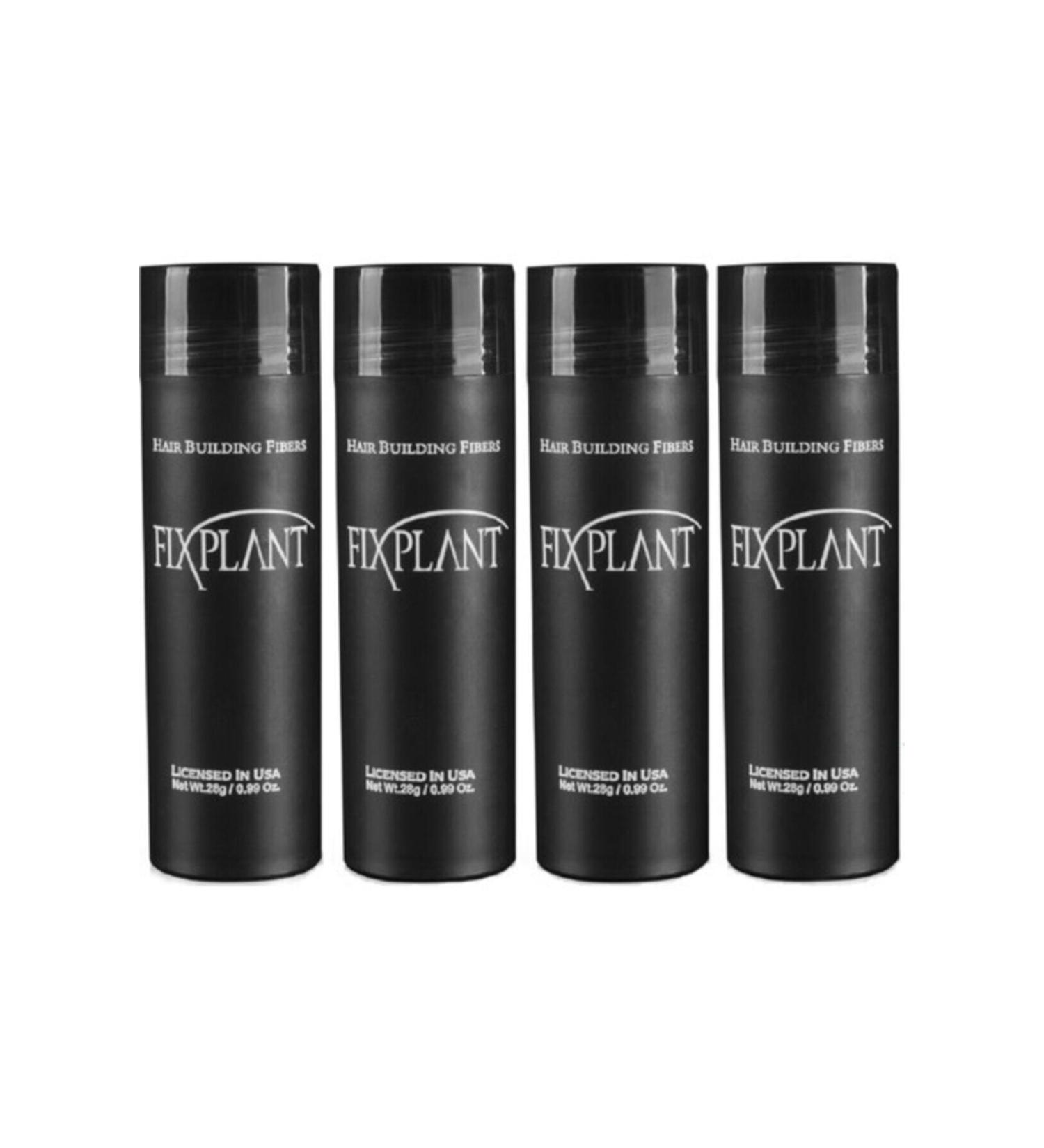 FIXPLANT 4 Bottles 112 gr Hair Powder Fiber - Dark Brown