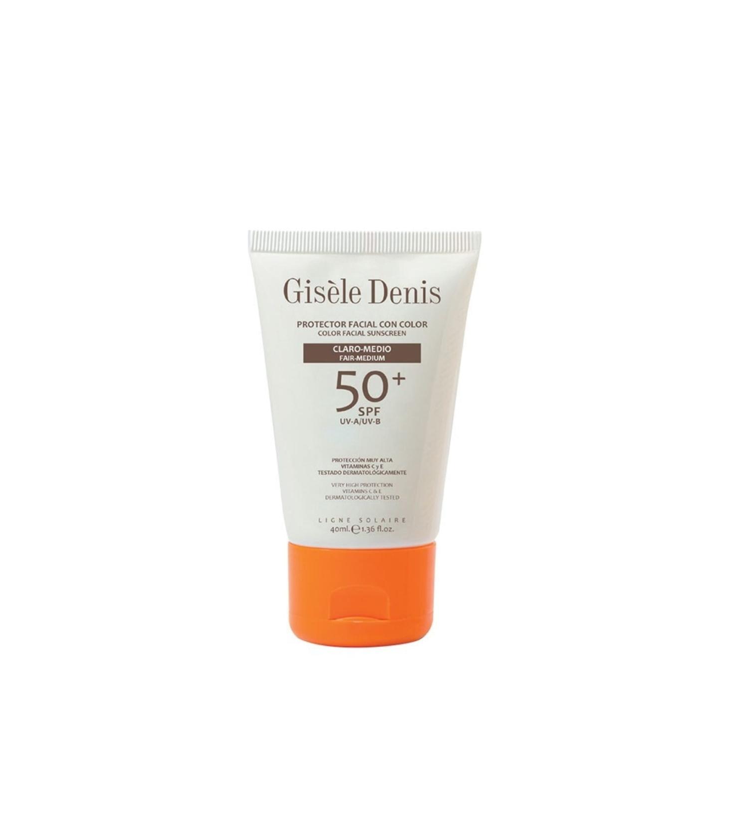 Gisele Denis Color Facial Sunscreen Spf50+ Fair/medium (Sun Protection Cream for Face) 40 Ml