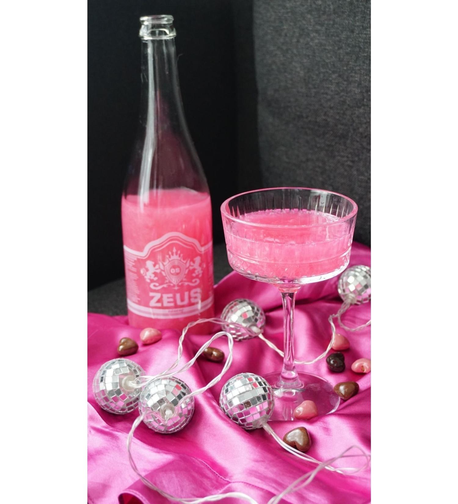 OS ZEUS Strawberry Flavored Non-Alcoholic Carbonated Drink