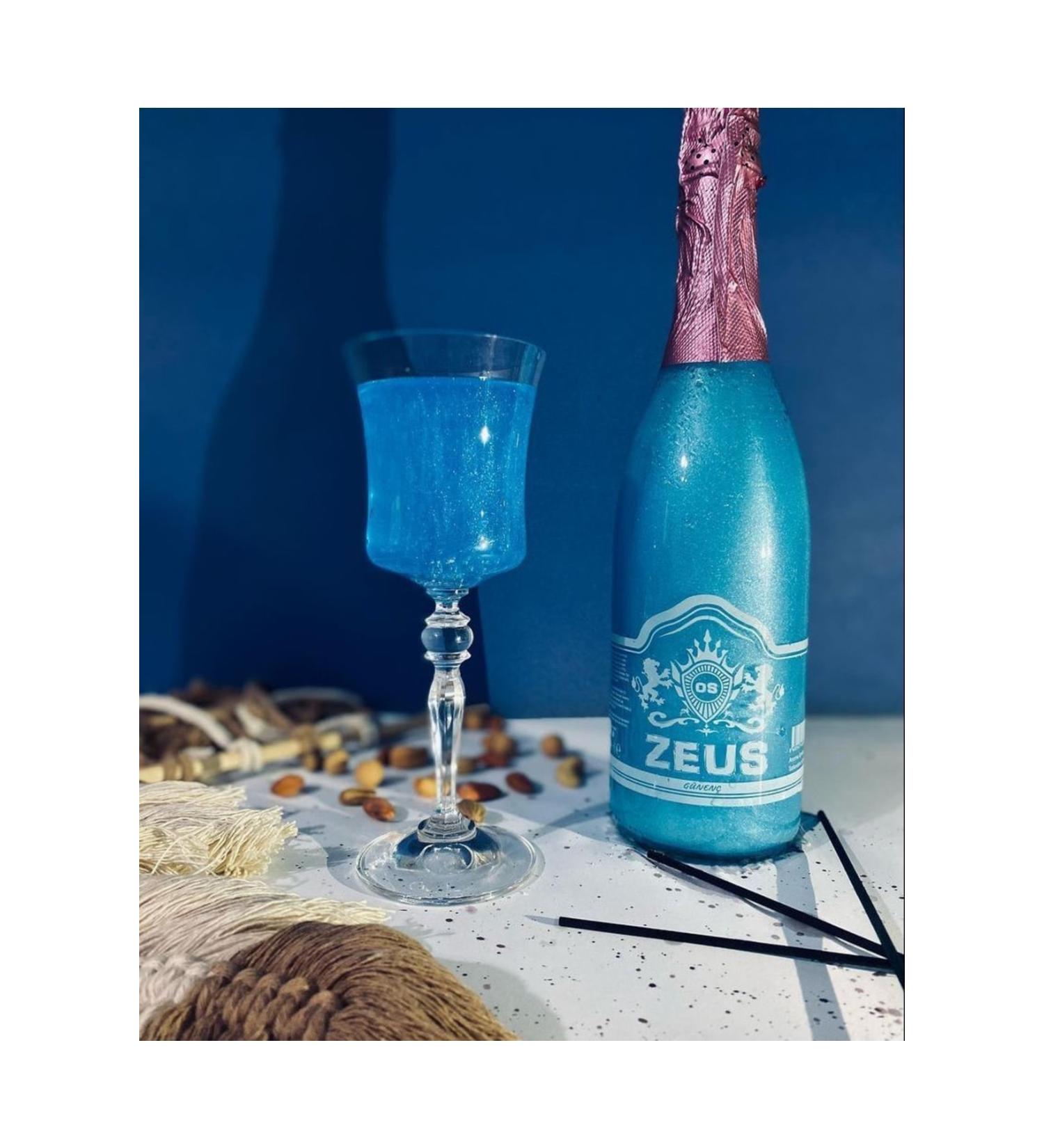 OS ZEUS Non-Alcoholic Blueberry Pineapple Flavored Carbonated Drink