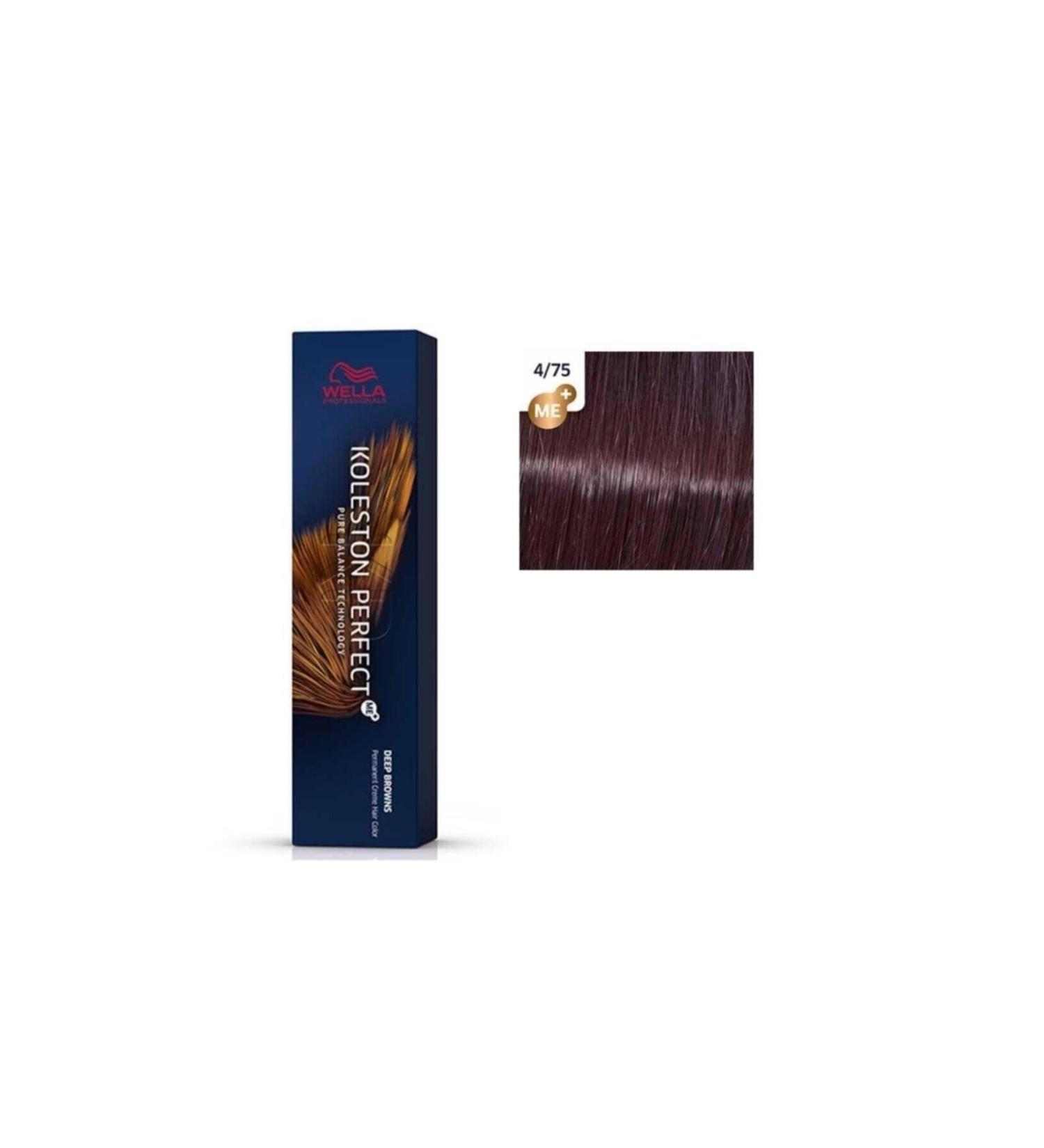 Wella Koleston Perfect Super Deep Browns Tube Dye 4/75 Medium Brunette Mahogany Brown..