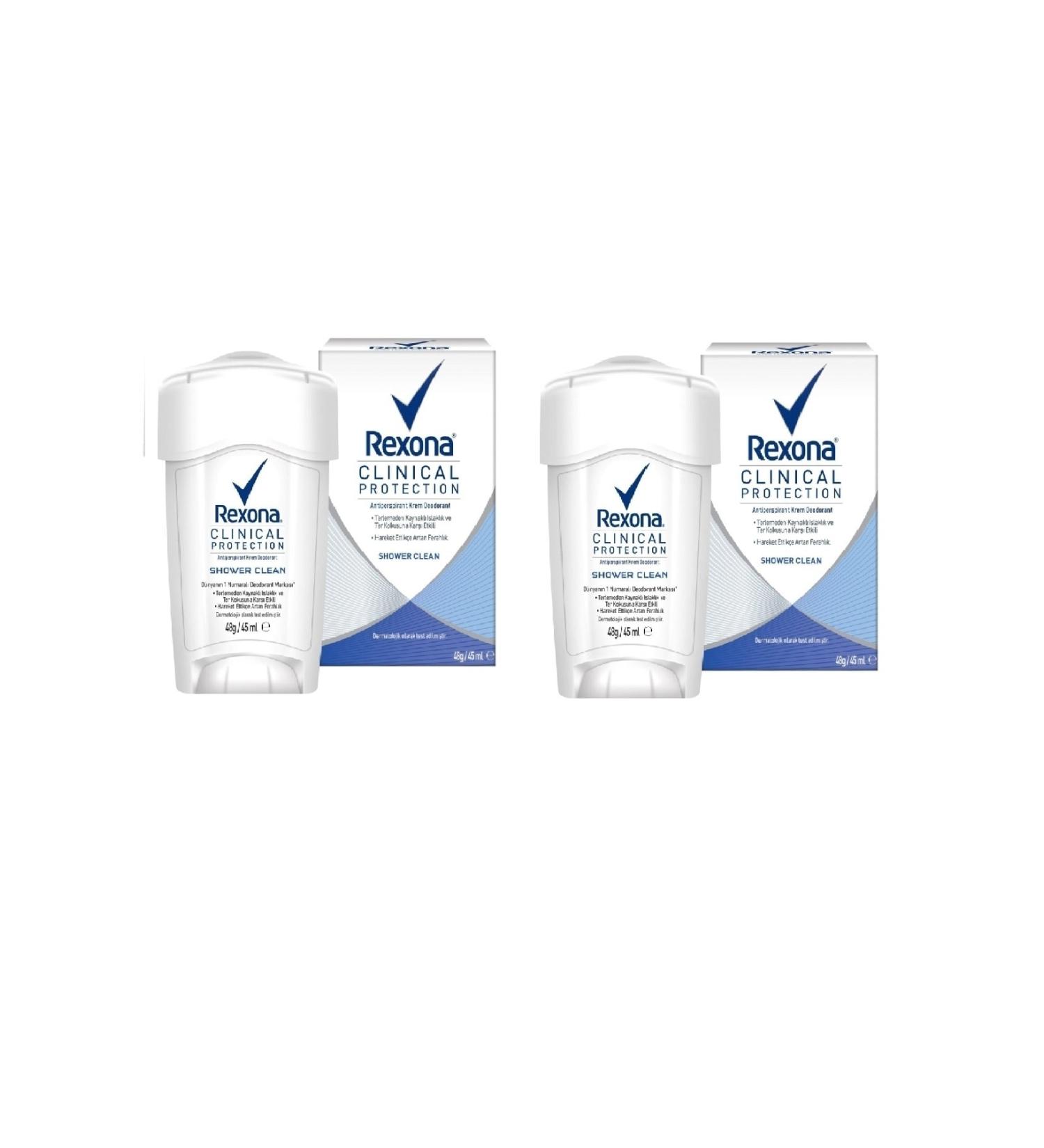 Rexona Deodorant Clinical Protection Shower Clean Stick 45 ml - Buy Online on GoSupps.com