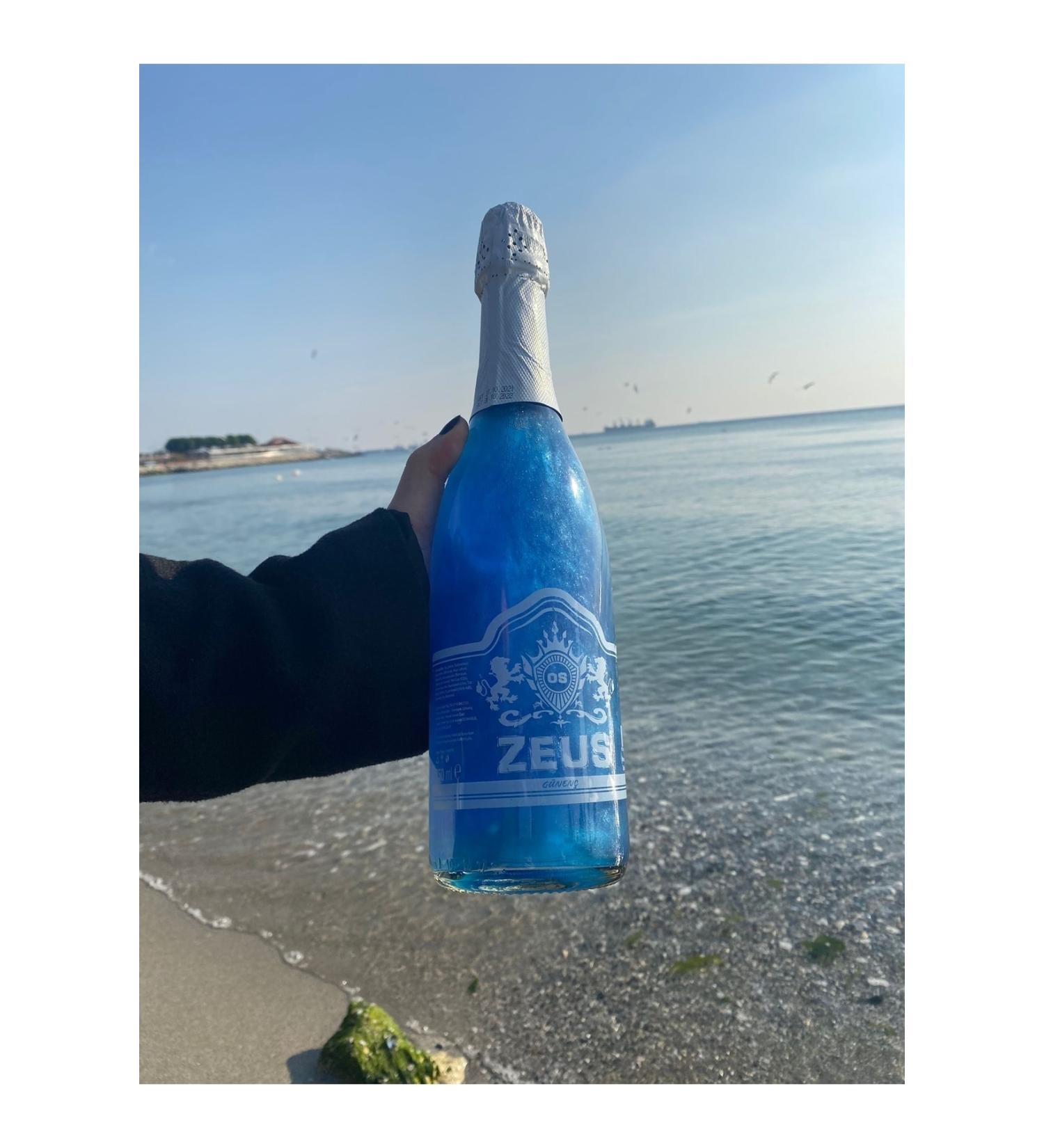 OS ZEUS Non-Alcoholic Soft Drink Sparkling Blueberry Flavored Carbonated Drink