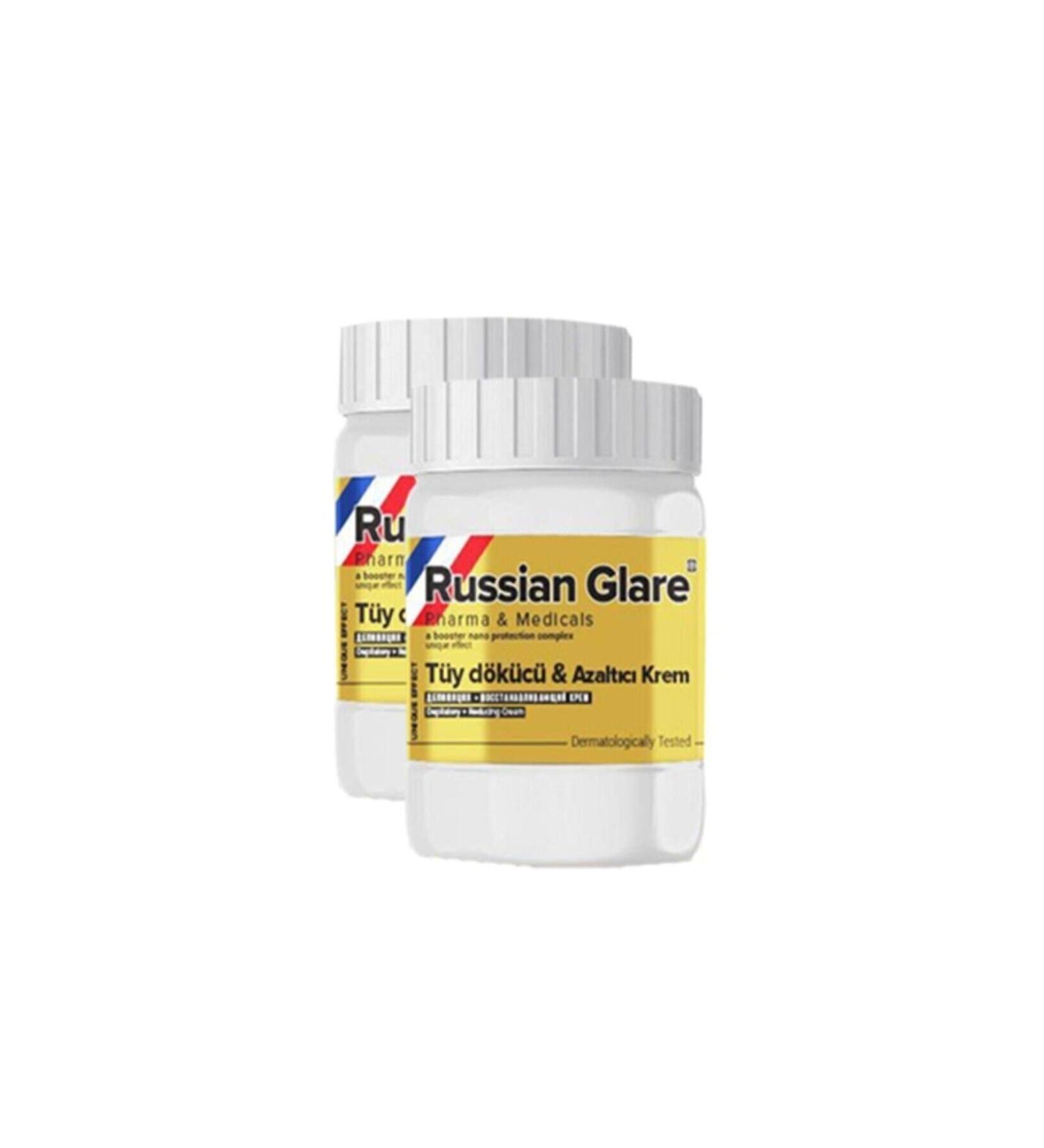 Russian Glare Russian Ointment Hair Removal Reducing Ointment 2 Boxes