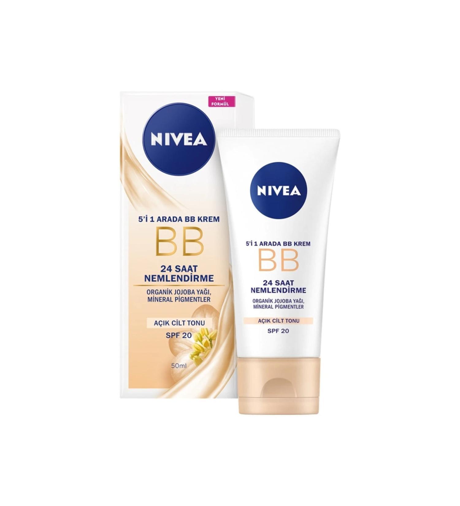NIVEA Essentials BB 24 Hour Moisture + Light Tone Day Cream 50 Ml