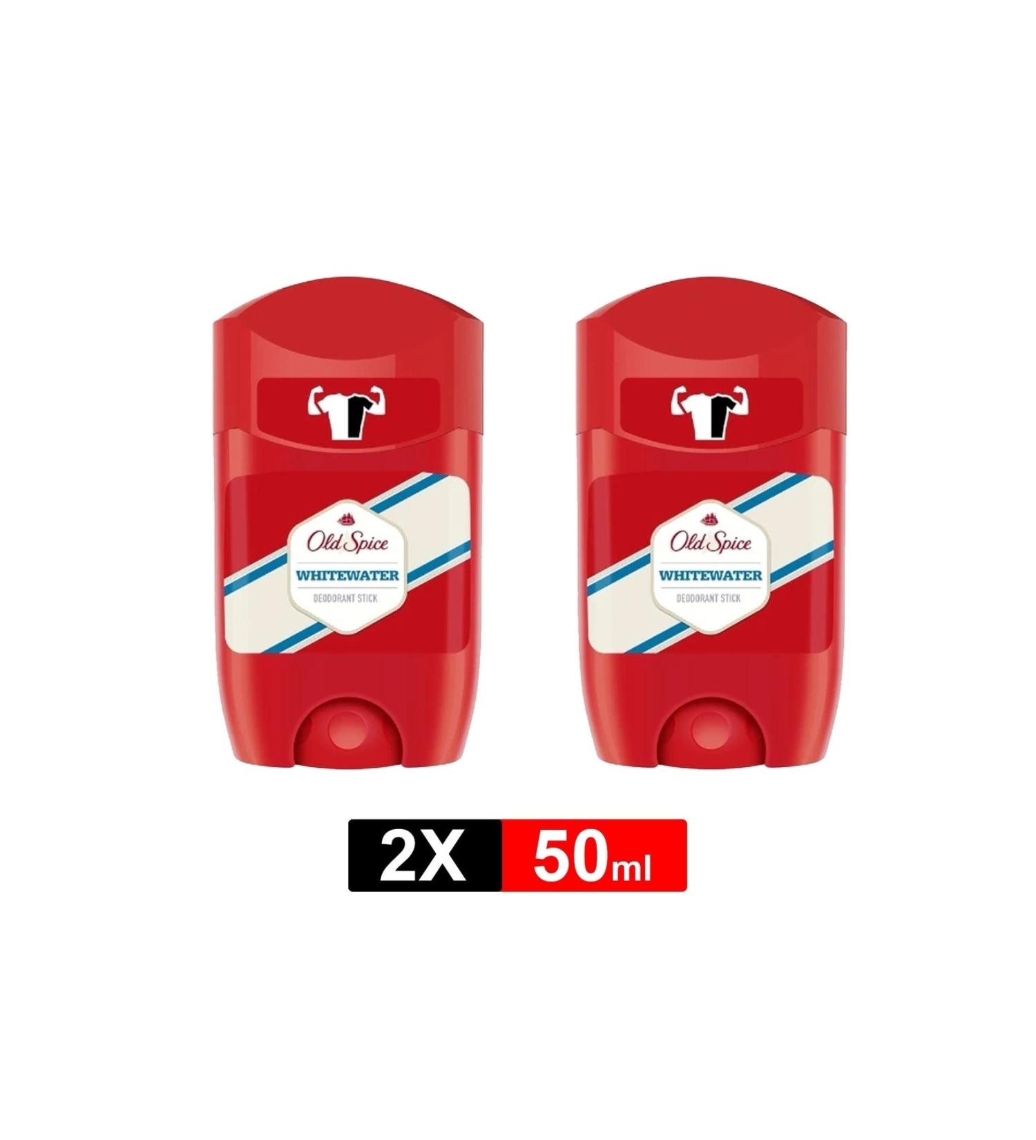 Old Spice Whitewater Stick Deodorant for Men 50 Ml * 2 Pieces