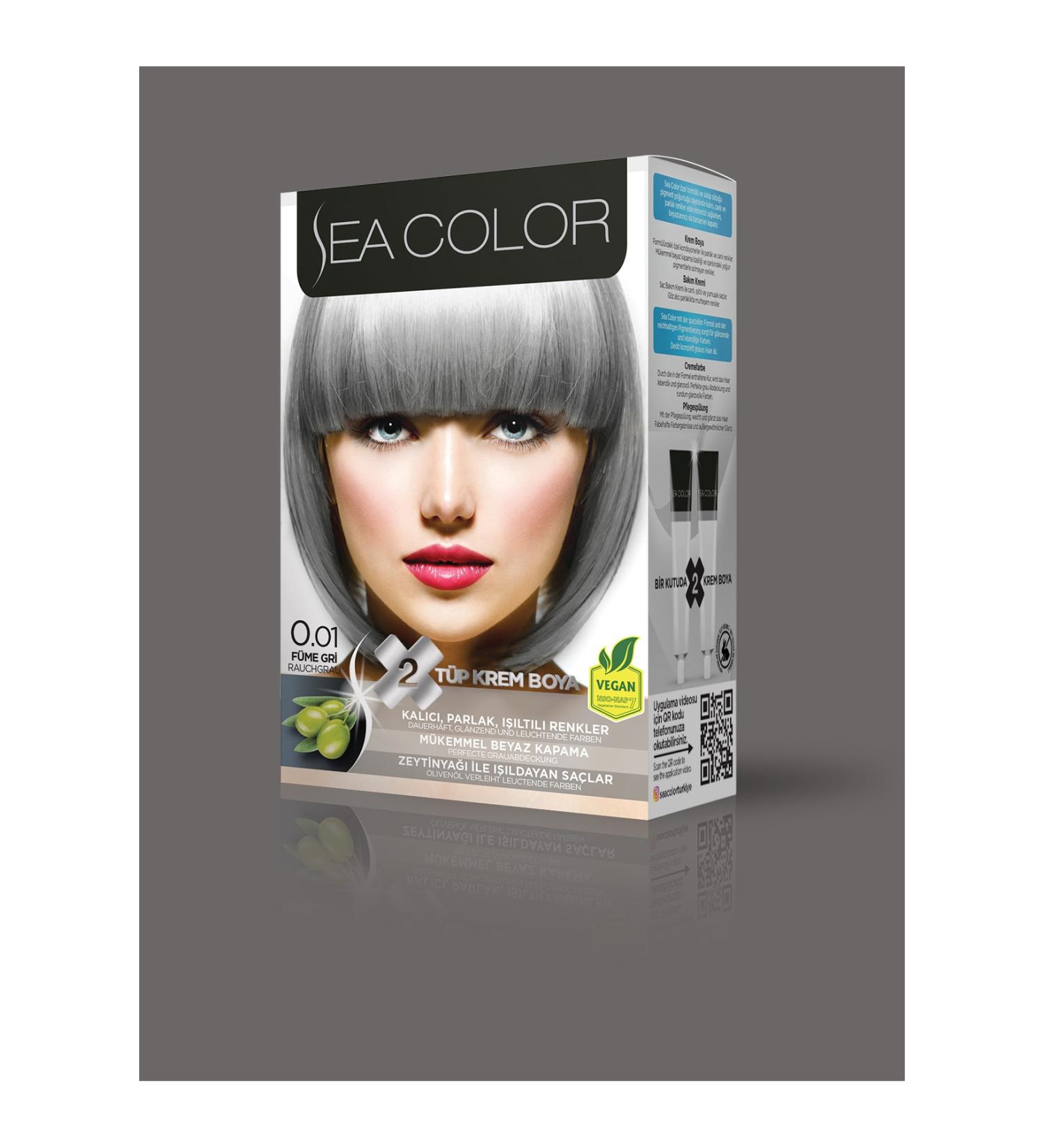 Sea Color Smoke Gray Hair Dye 0.01