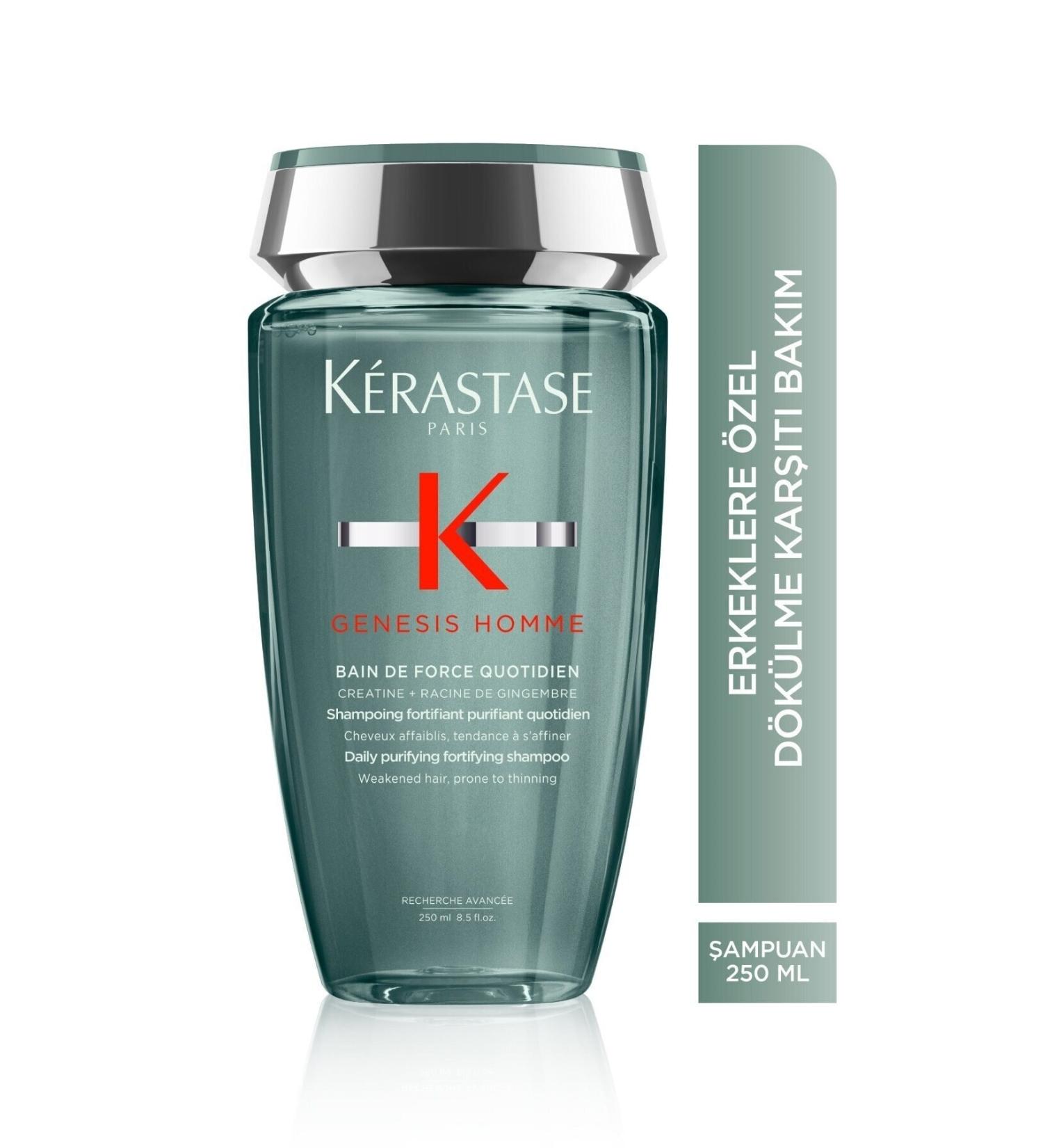 Kerastase Genesis Homme Bain De Force Ouotidien Strengthening Shampoo for Weakened Hair 250ml