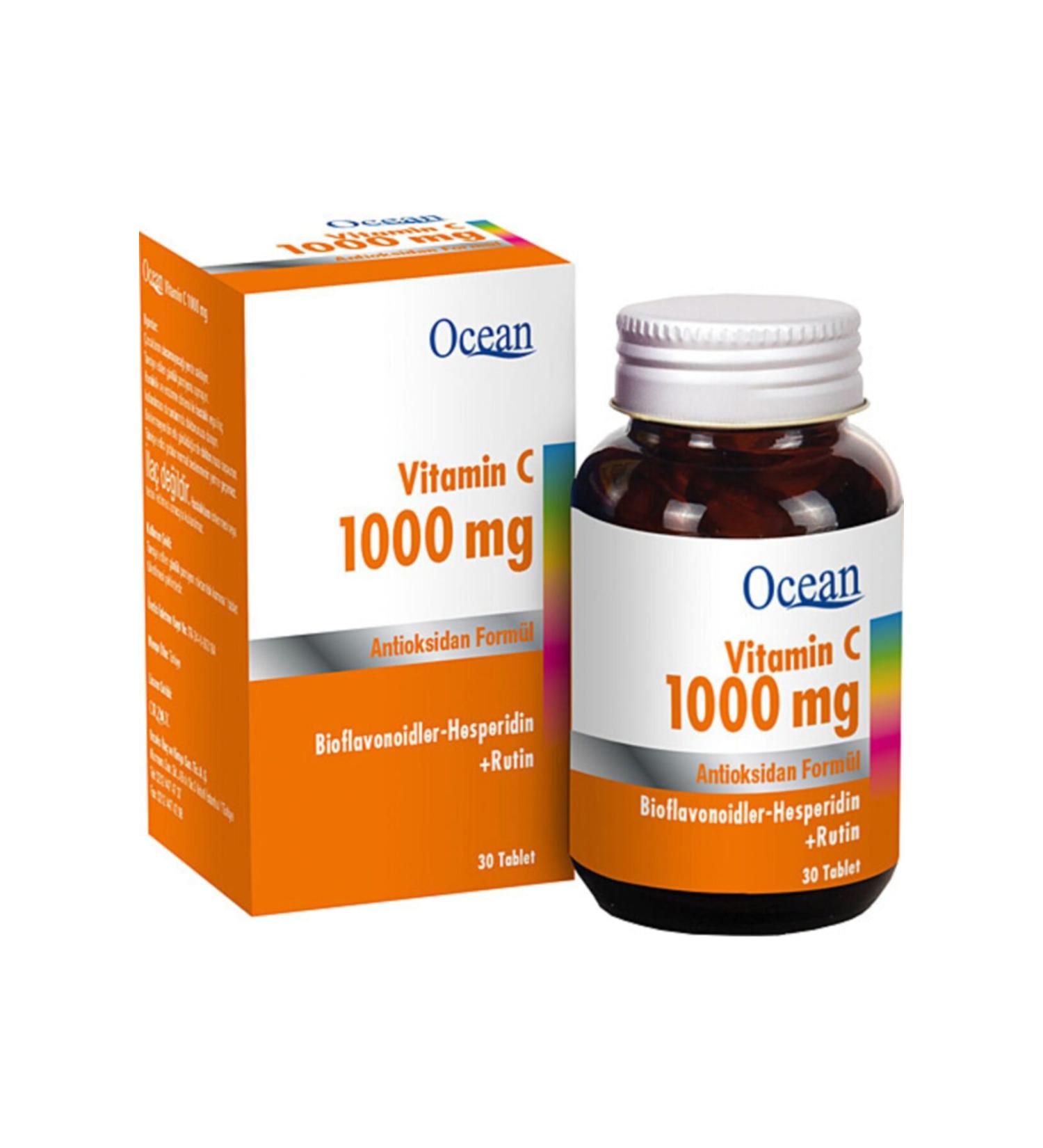 Ocean Vitamin C 1000 mg 30 Tablets