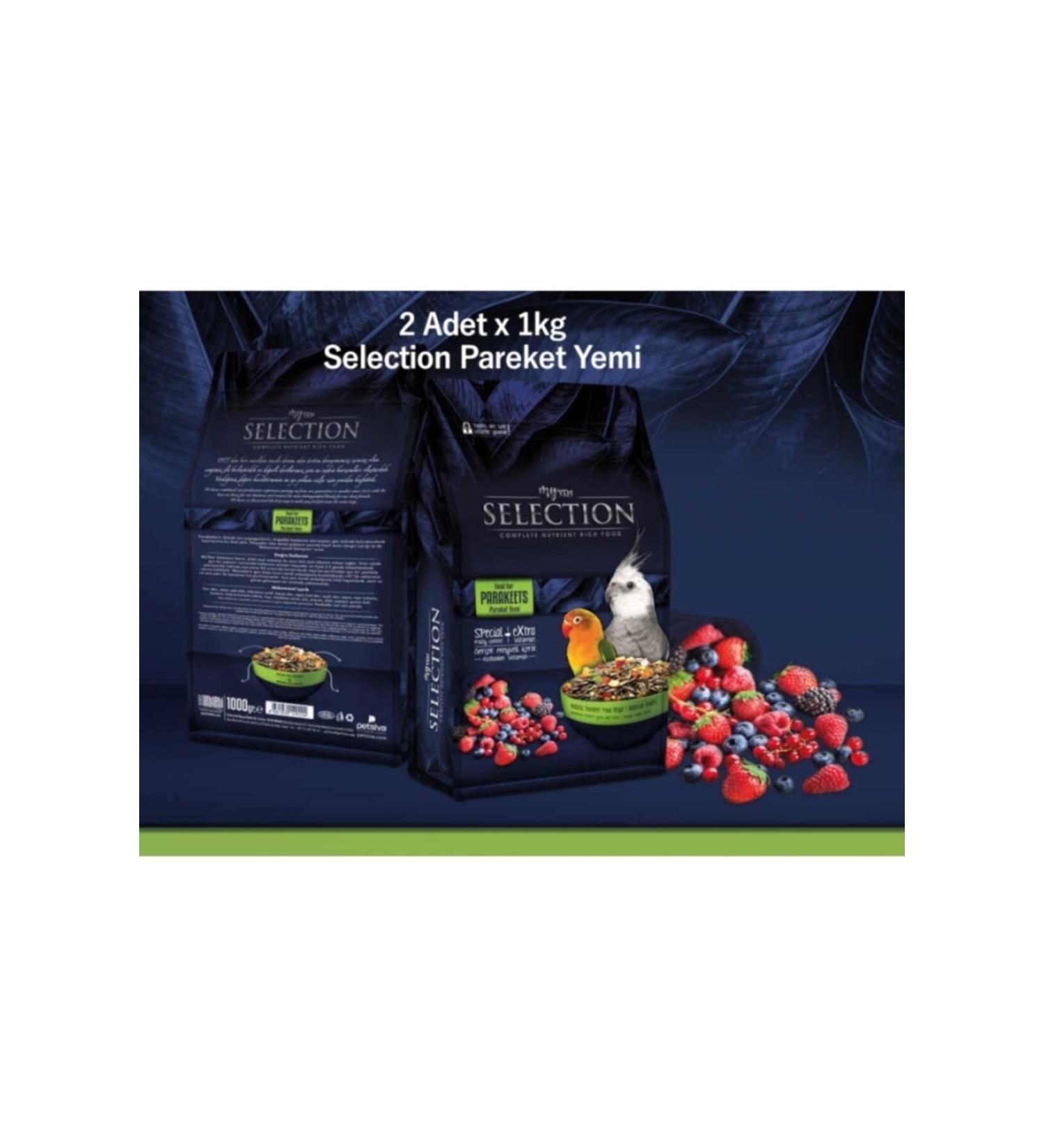 No Label Myyem Selection Parrot Food Sultan Lovebird 1kg X 2pcs
