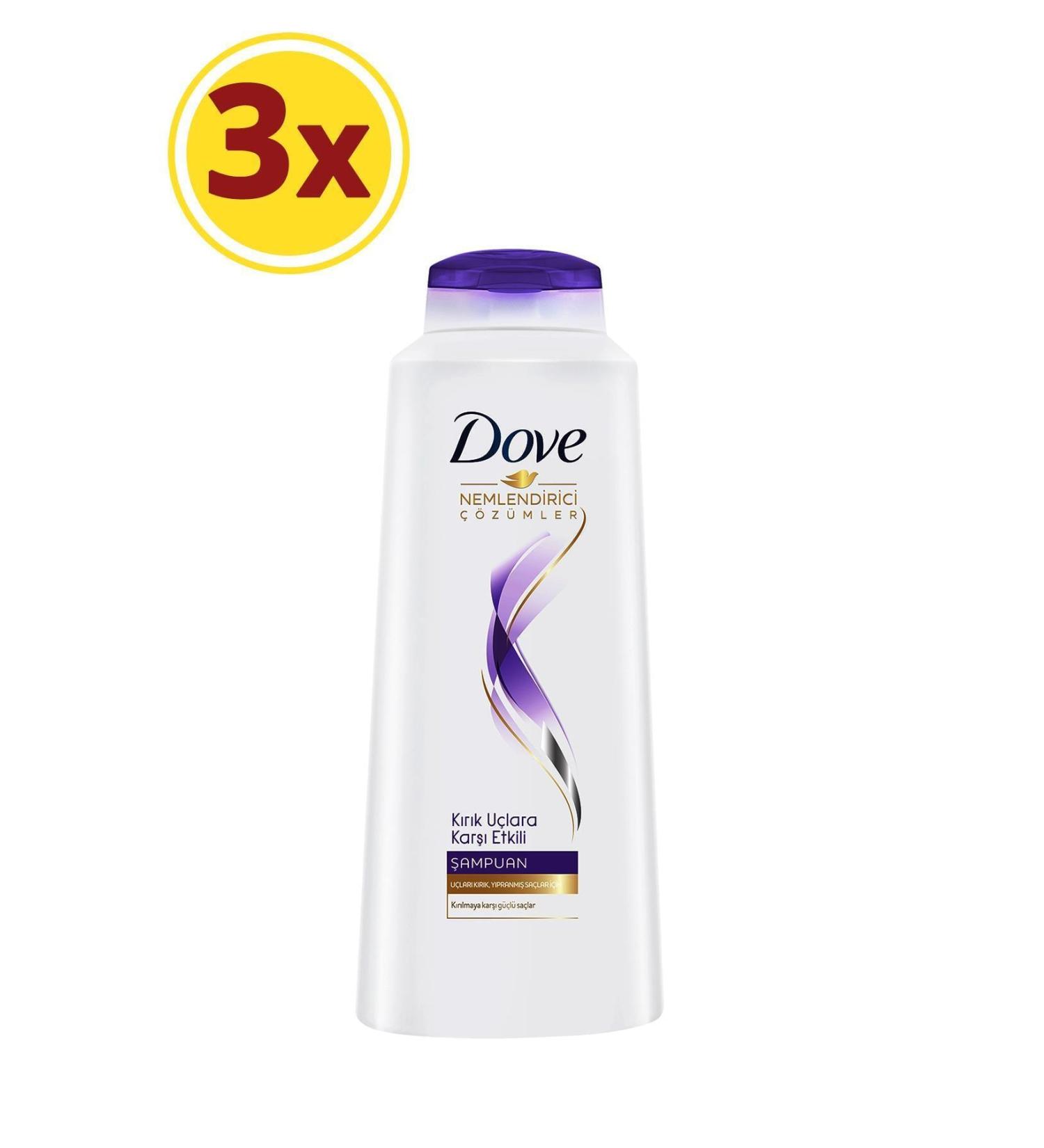 Dove Anti-Split Ends Shampoo 550ml X3