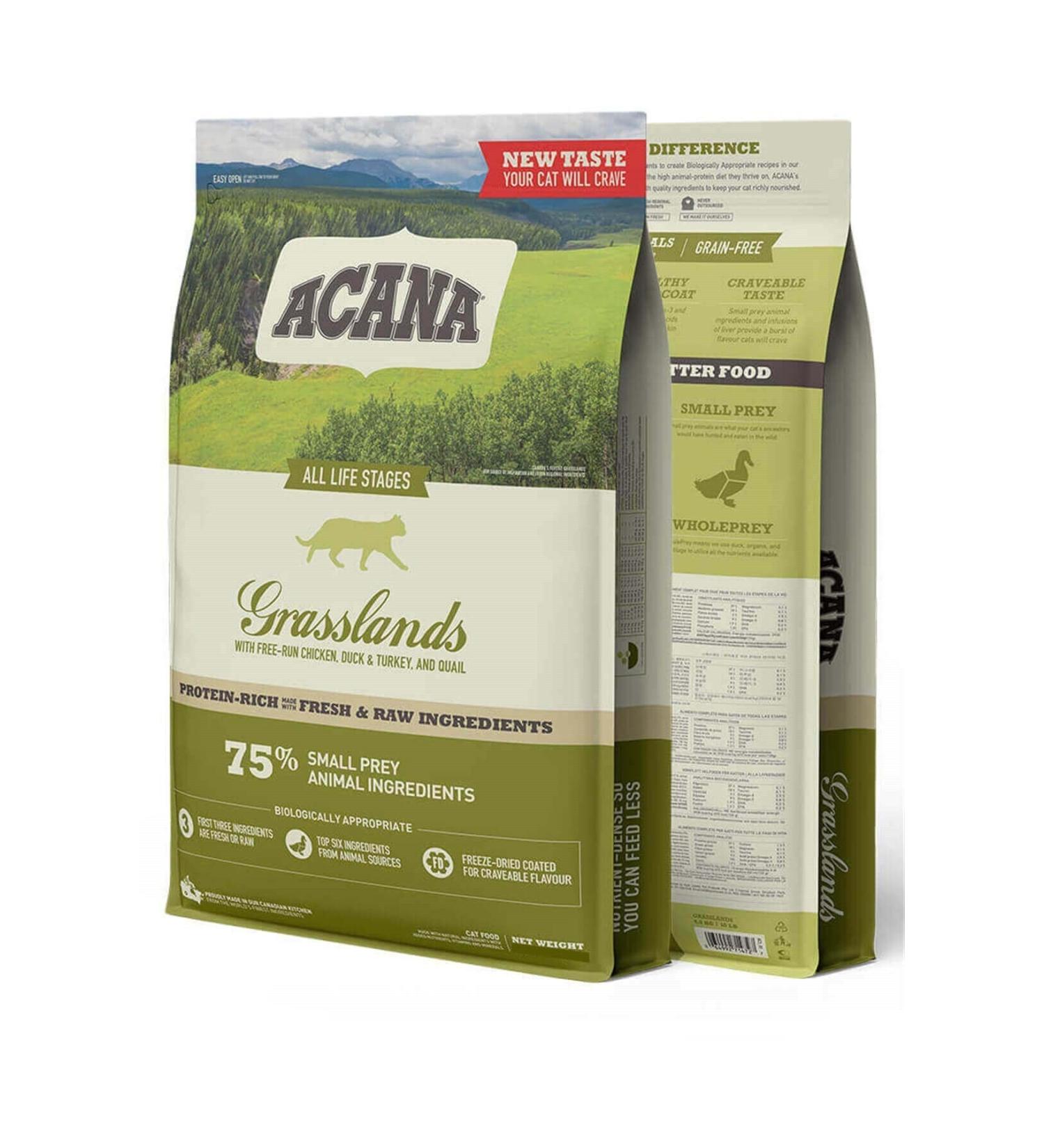 Acana Grasslands Lamb and Duck Grain Free Cat Food 1.8kg
