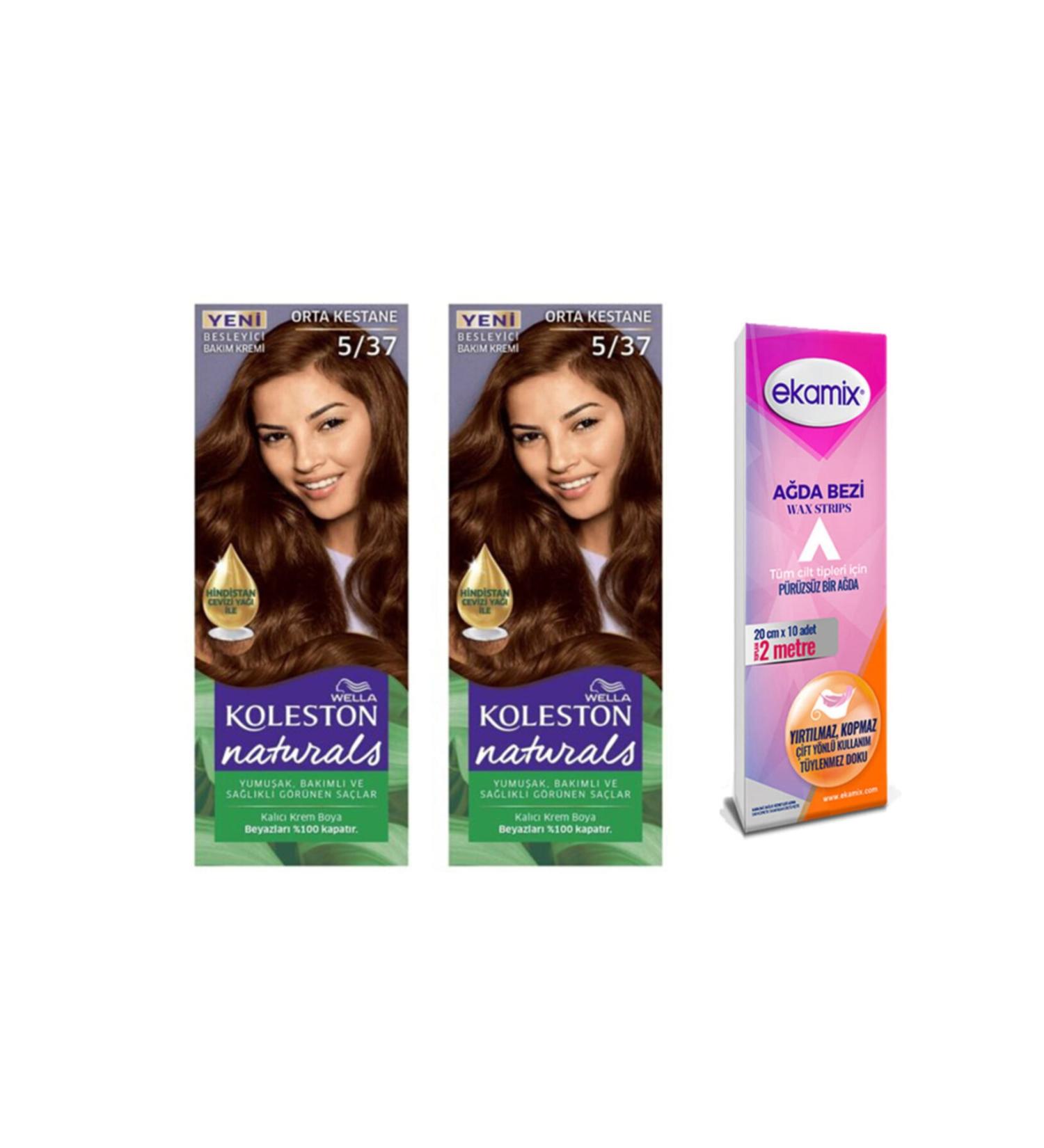 Wella Naturals 5-37 Medium Chestnut 2 Tube Dye