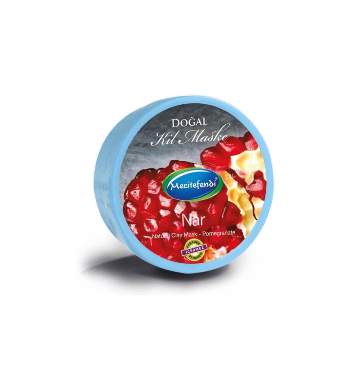 Mecit Efendi Pomegranate Natural Clay Mask (PARABEN-FREE) (200 ML)