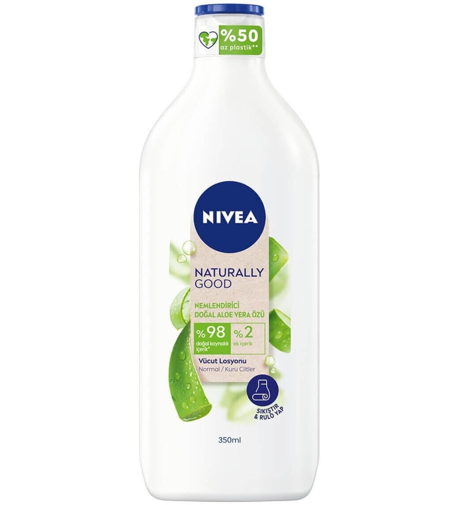 NIVEA Naturally Good Body Lotion Aloe Vera 350 Ml - Buy Online on GoSupps.com