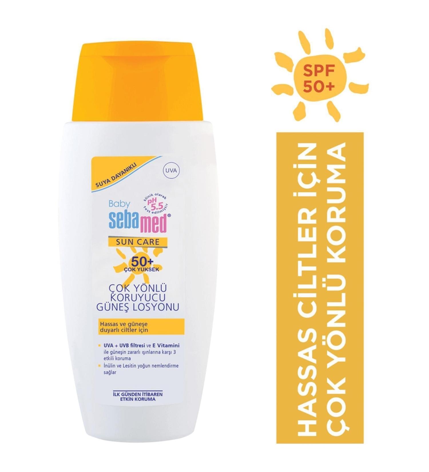 Sebamed Baby Sun Lotion | Baby Sun Cream Spf50+ 150ml - Buy Online on GoSupps.com