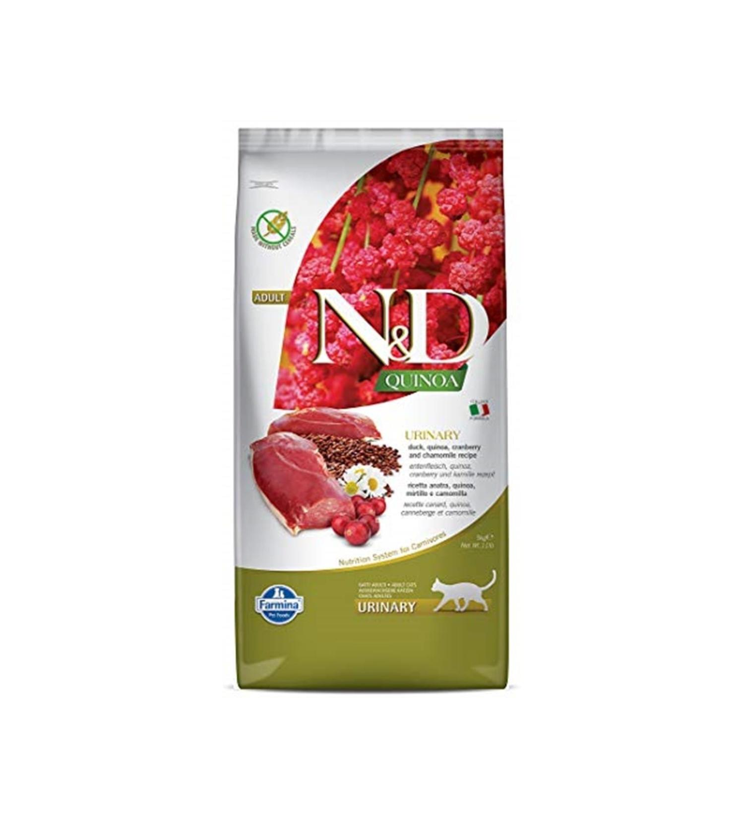 N & D Quinoa Grain Free Cat Urinary Duck 5 Kg