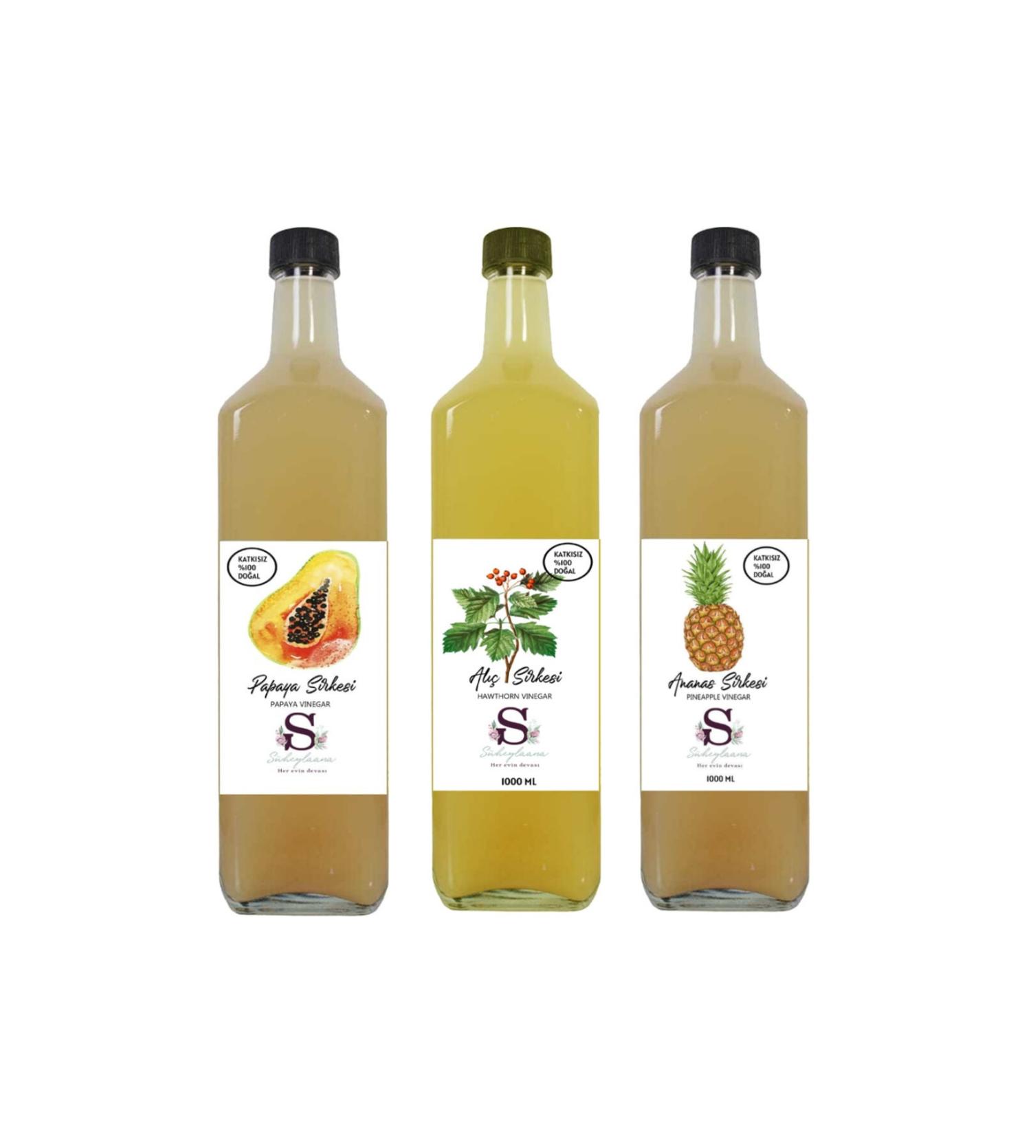 S heylaana Natural Pineapple Hawthorn and Papaya Vinegar 1000 ml