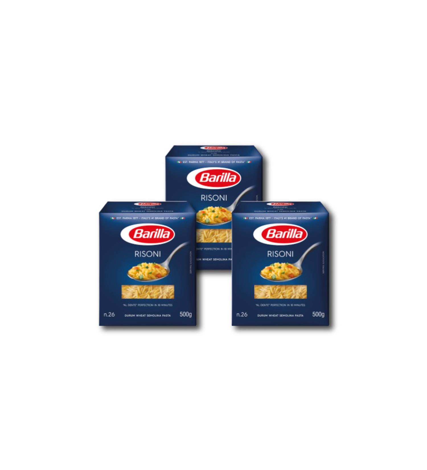 Barilla Barley Vermicelli/ Risoni 500 GX 3 Pieces