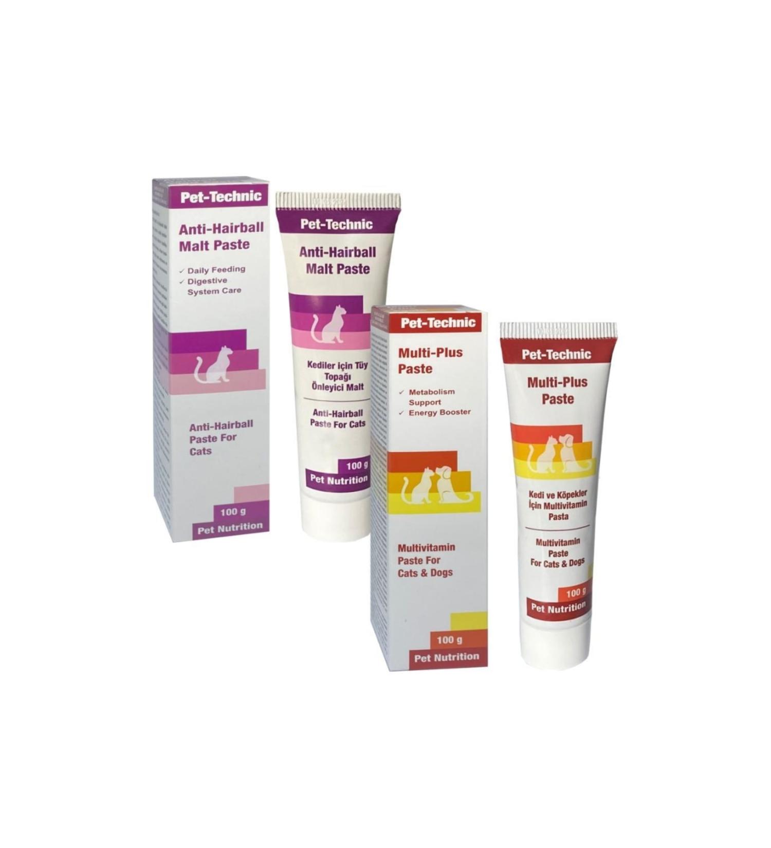 Pet-Technic Pet Technic Anti Hairball Malt Paste + Multi Plus Paste - Buy Online on GoSupps.com