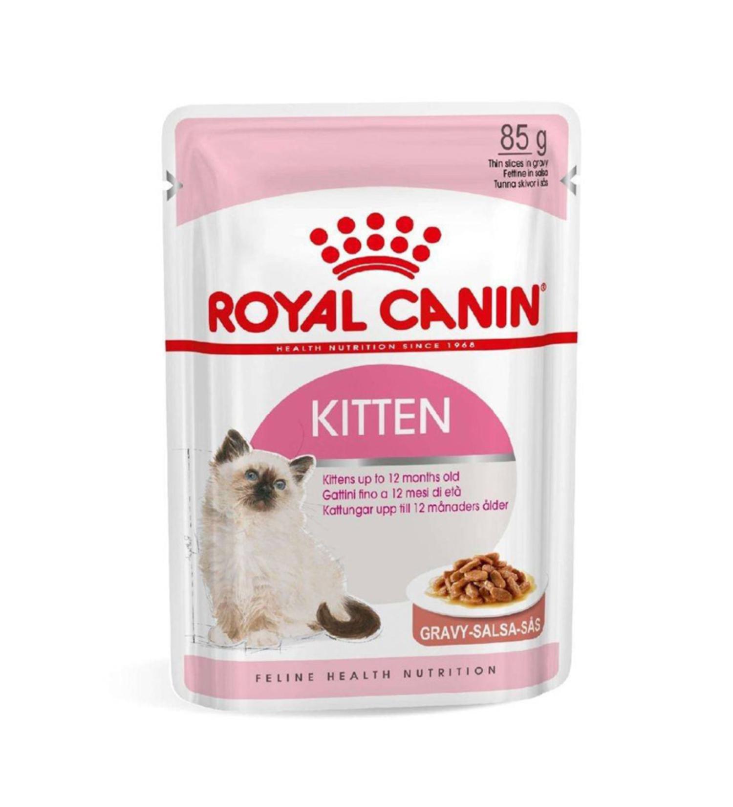 Royal Canin 85gr Gravy Kitten Wet Cat Food 12pcs