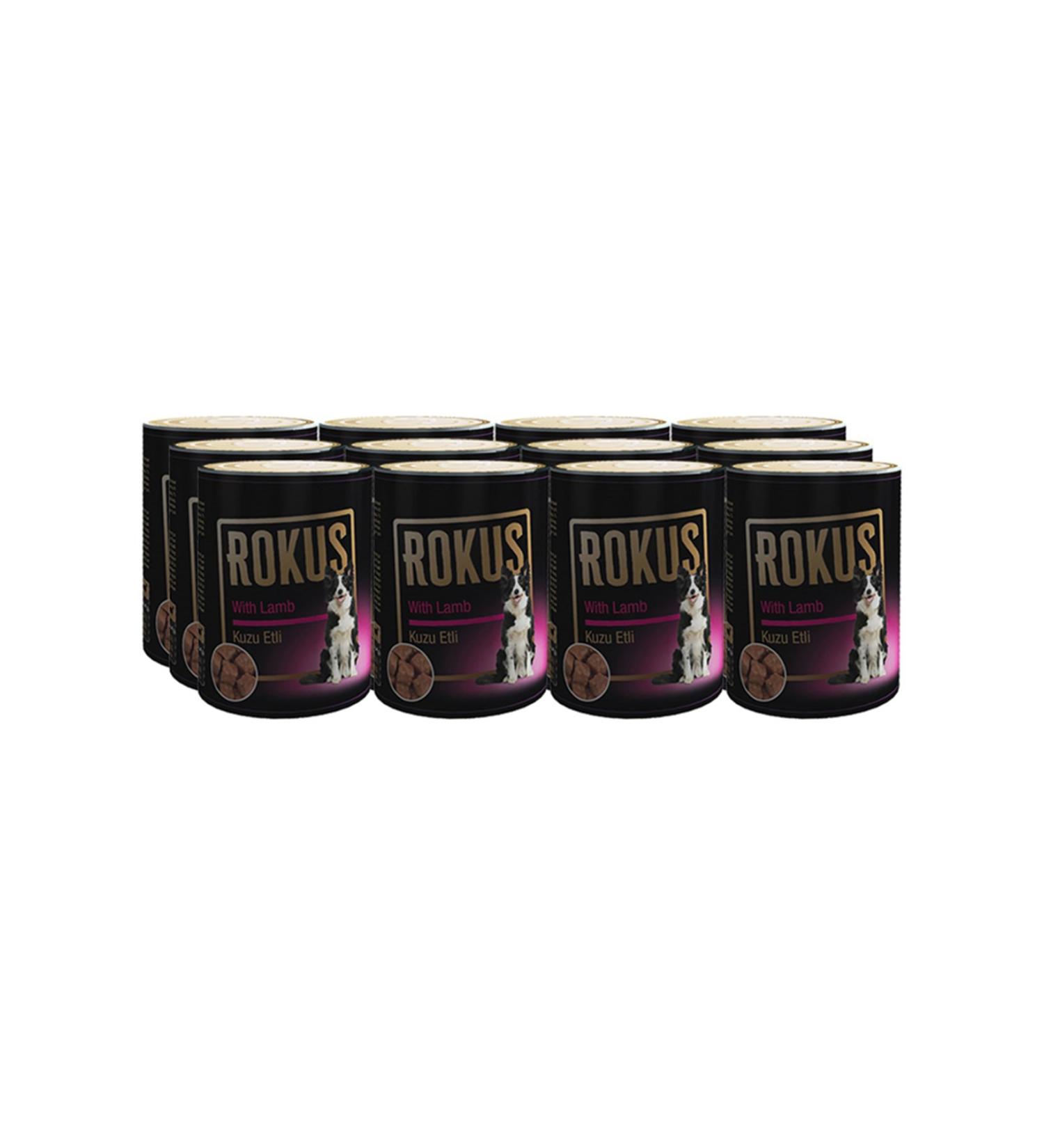 Rokus Lamb Meat 410 gr Dog Canned Food 12 Piece Economical Package