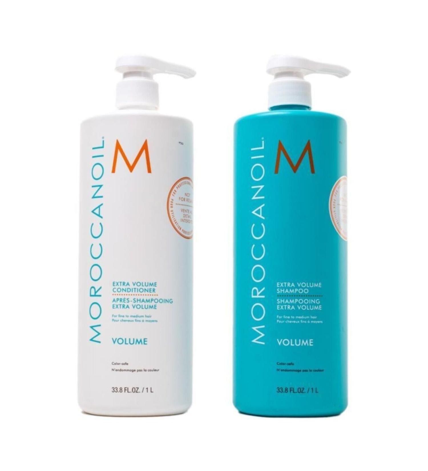 Moroccanoil - Extra Volume Shampoo 1000 Ml + Extra Volume Volume Conditioner 1000 Ml