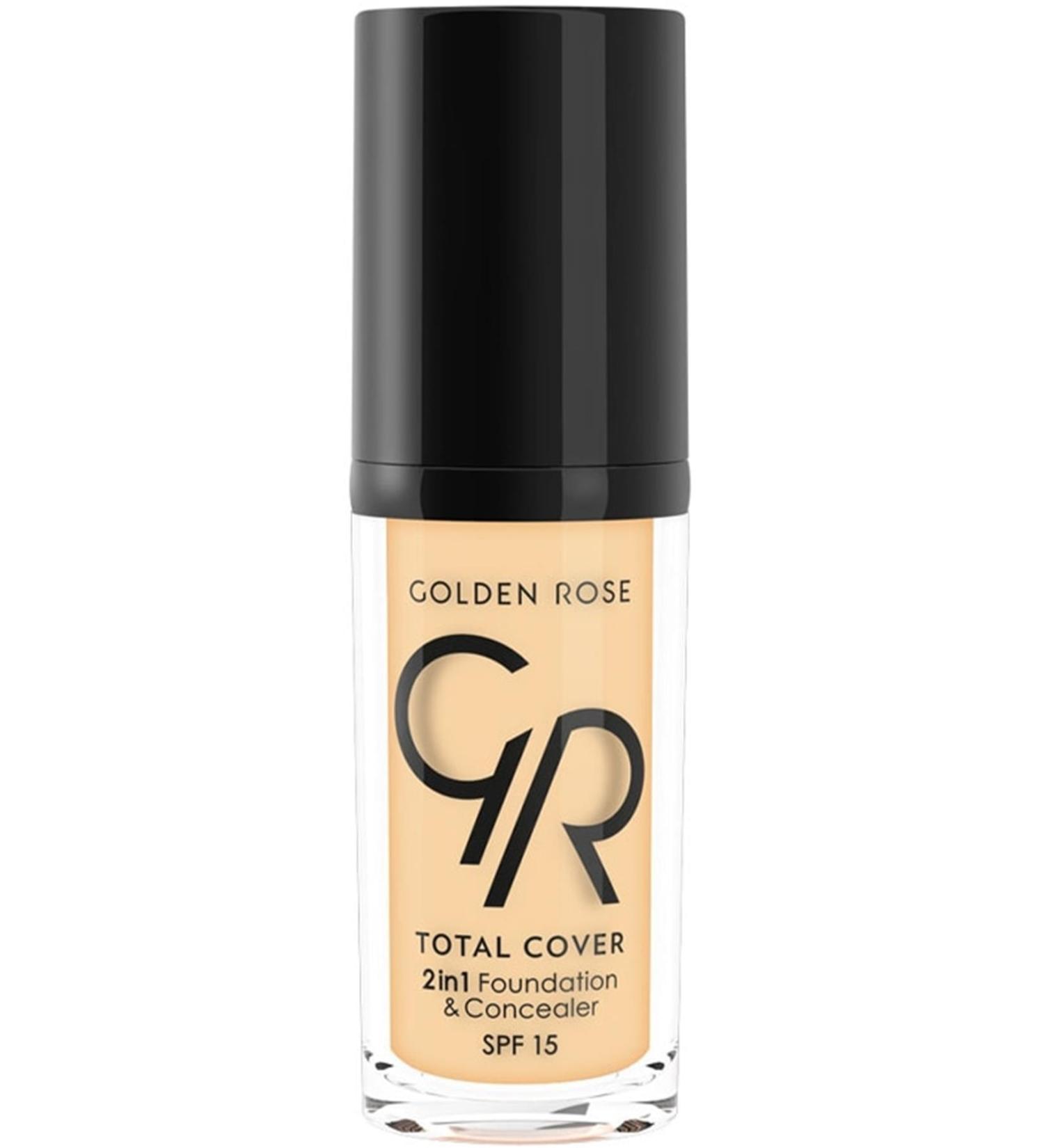 Golden Rose Total Cover 2in1 Foundation & Concealer 21