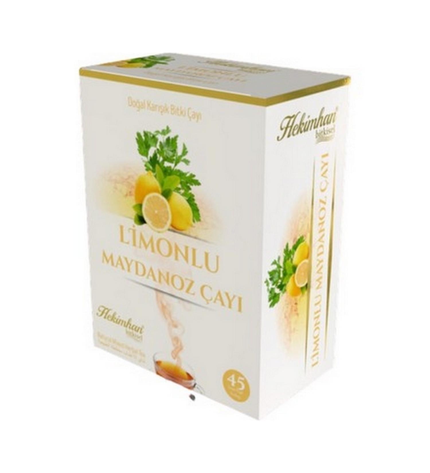 hekimhan herbal lemon parsley tea 45 filter bags 2 pieces