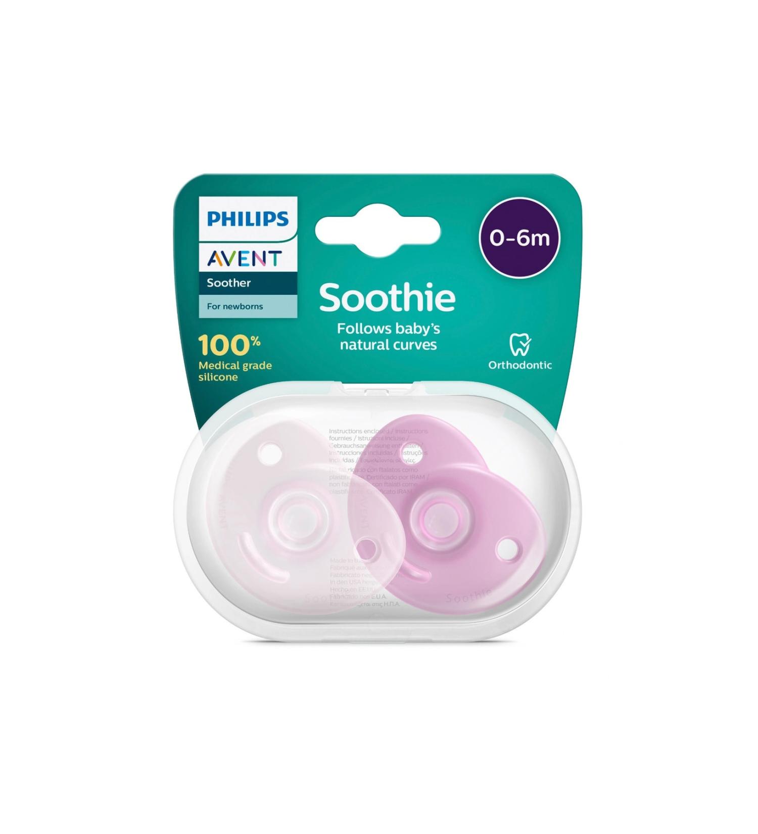 Philips Avent Soothie Pacifier 0-6 months Pink Duo - Buy Online on GoSupps.com