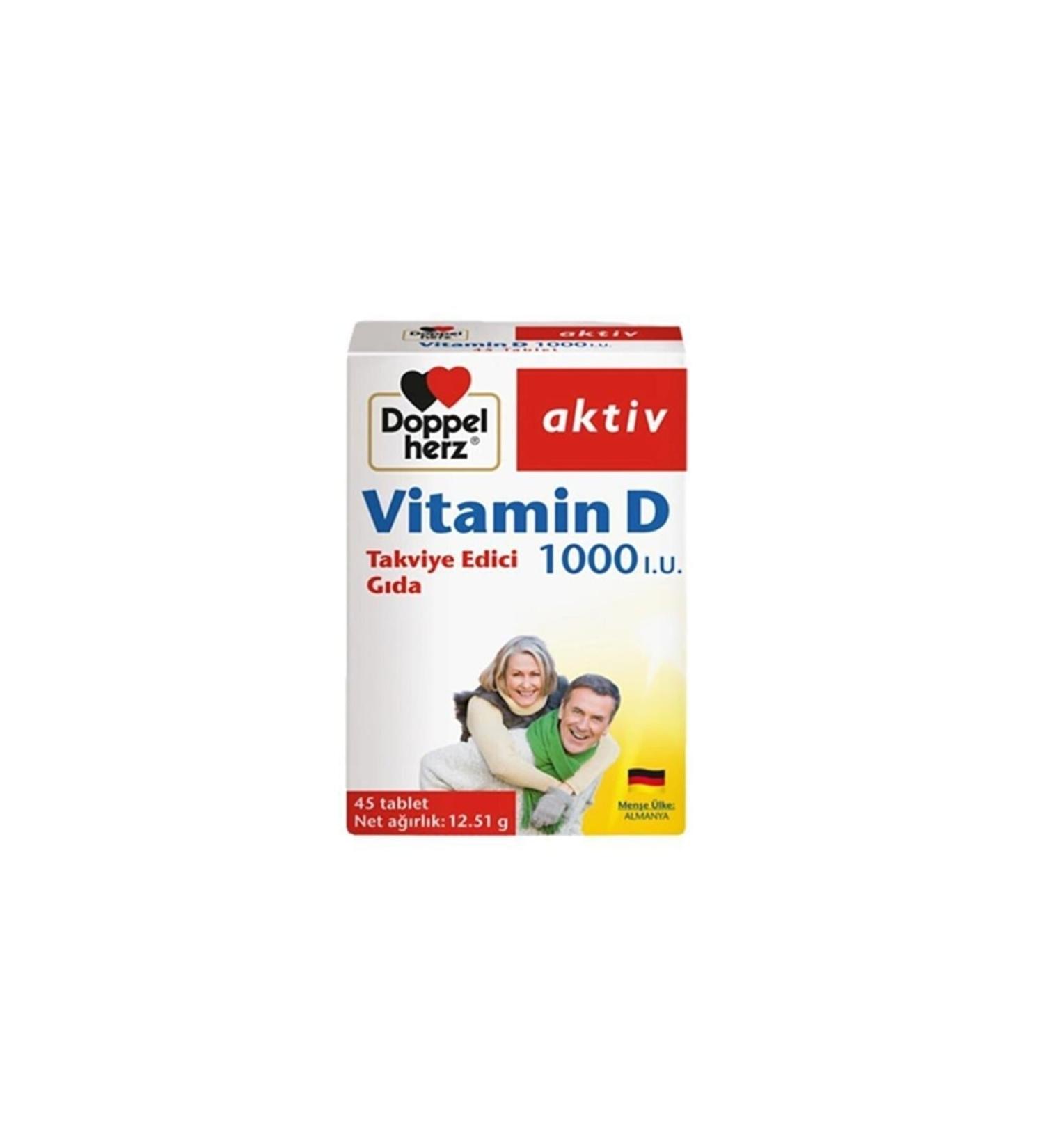 DOP Pelherz Vitamin D 1000 Iu 45 Tablets