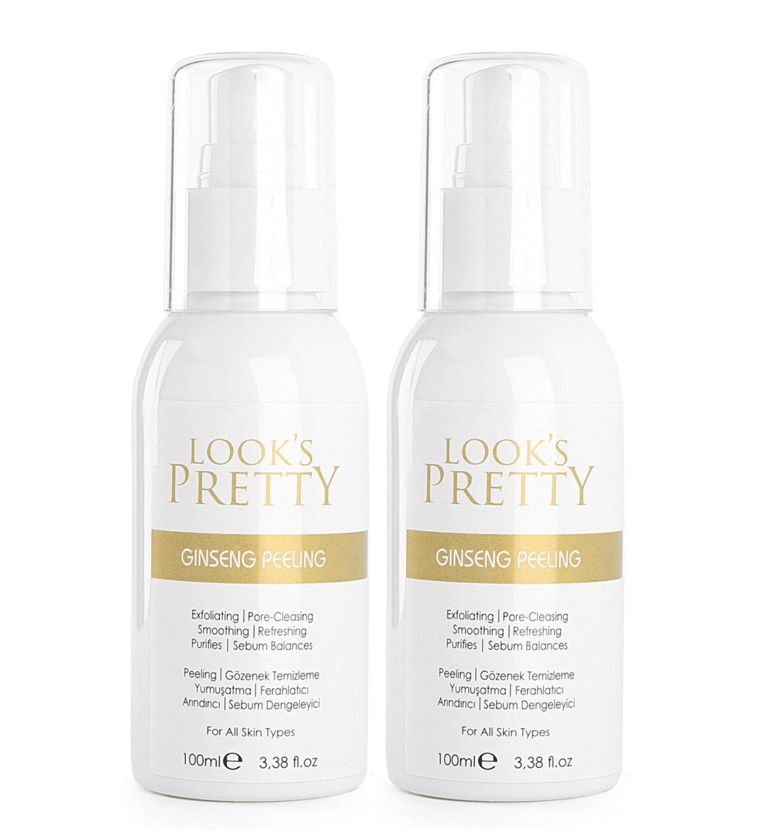 looks pretty Ginseng Extract Dead Skin Regenerating Brightening Facial Peeling 2 X 100 ml