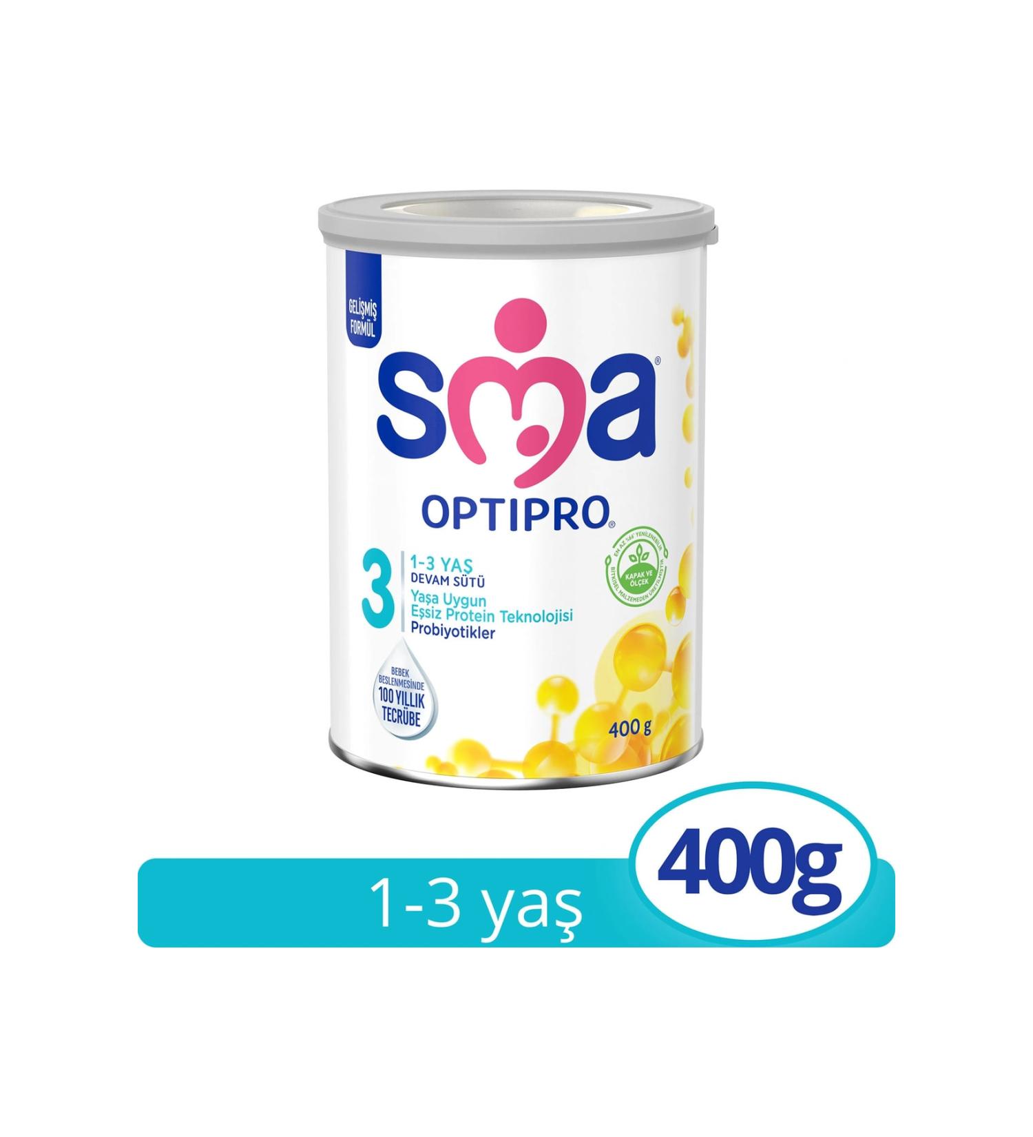 SMA Optipro Probiotic 3 400 Gr 1-3 Years Follow-On Milk - Buy Online on GoSupps.com