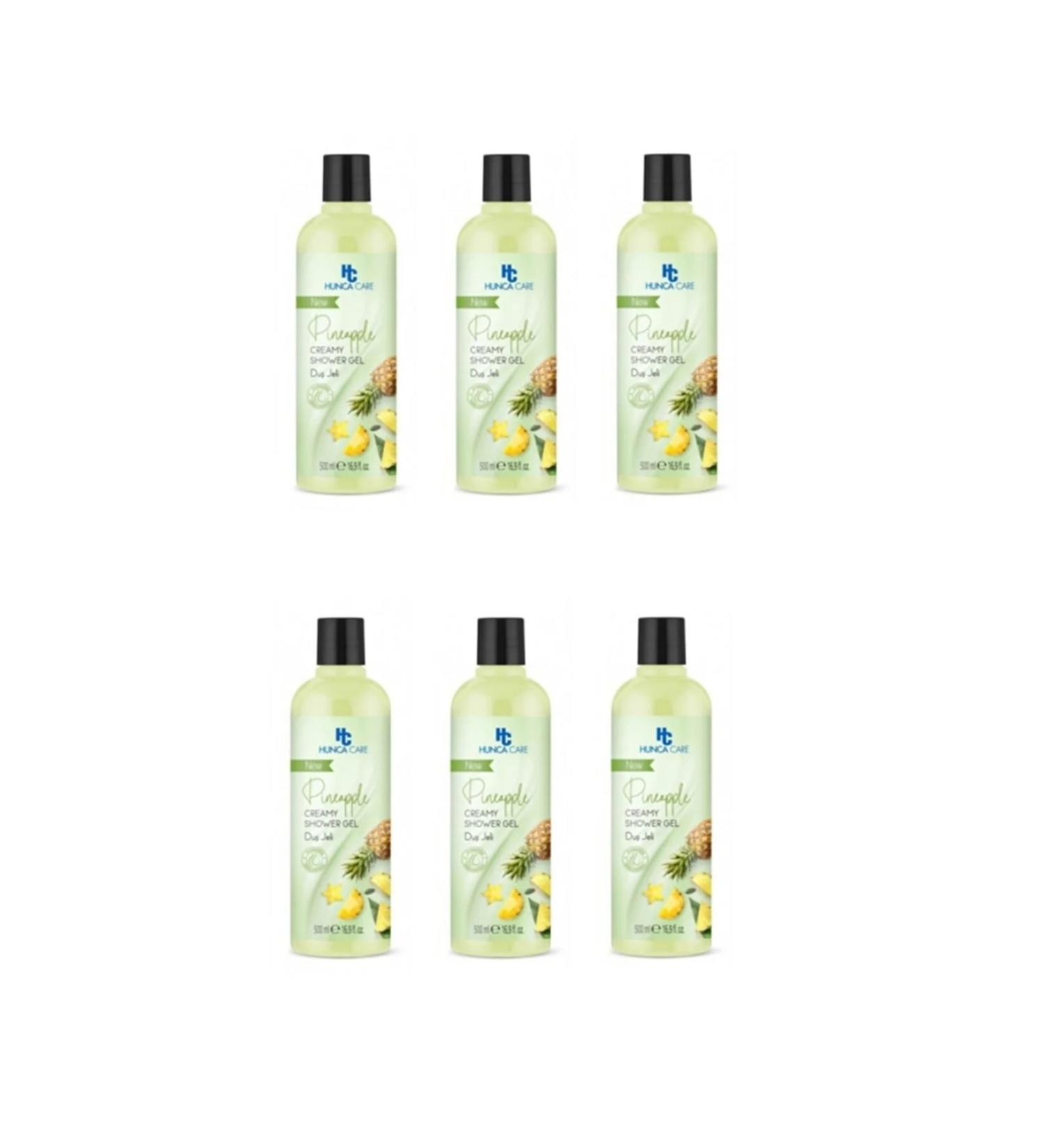 Hunca Shower Gel Pineapple (PINEAPPLE) 500 ml X 6 Pieces