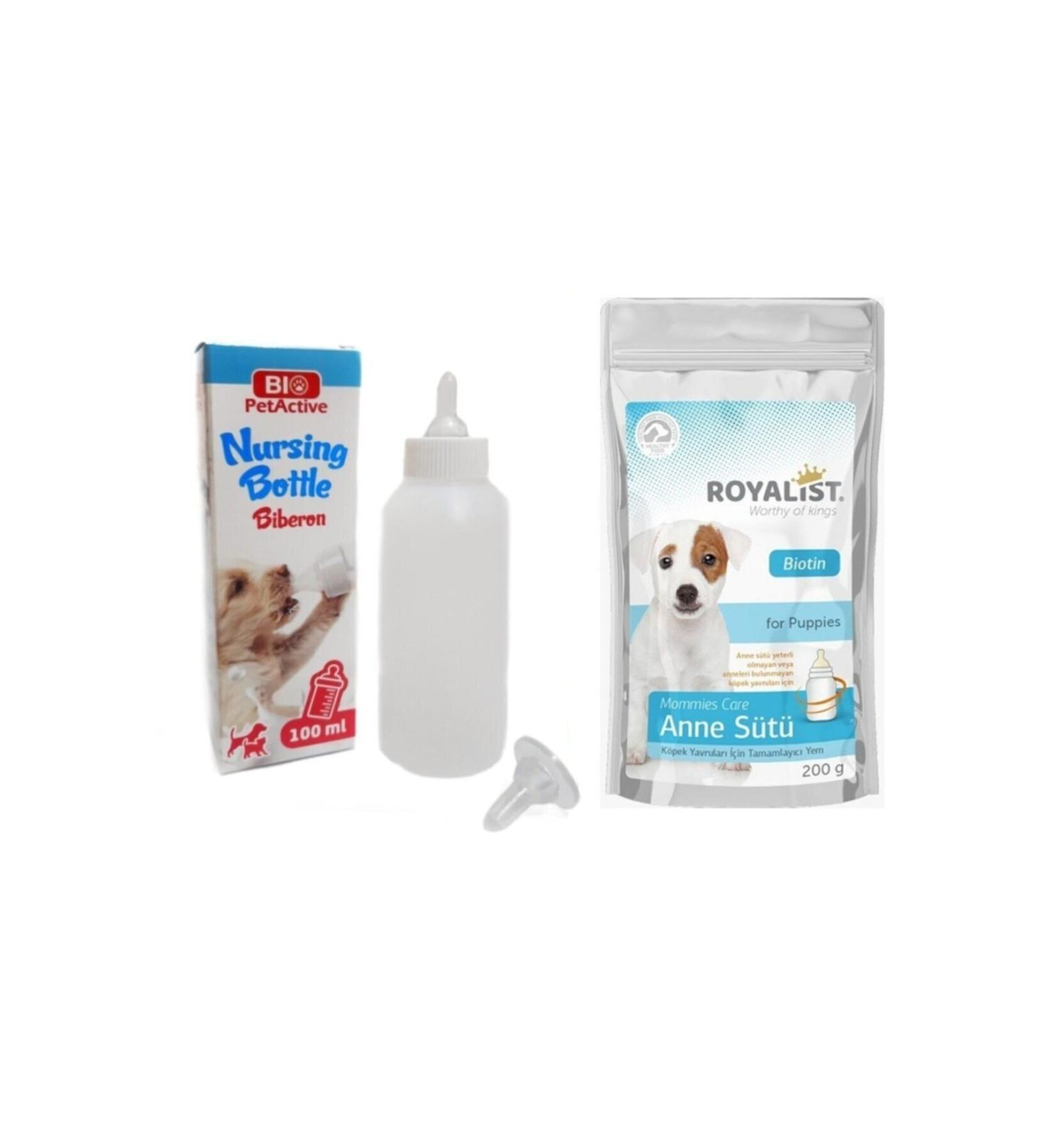 Gezero lu Petshop Royalist Puppy Milk Powder Breast Milk + Bottle 100 Ml Bottle (With Royalist Difference)