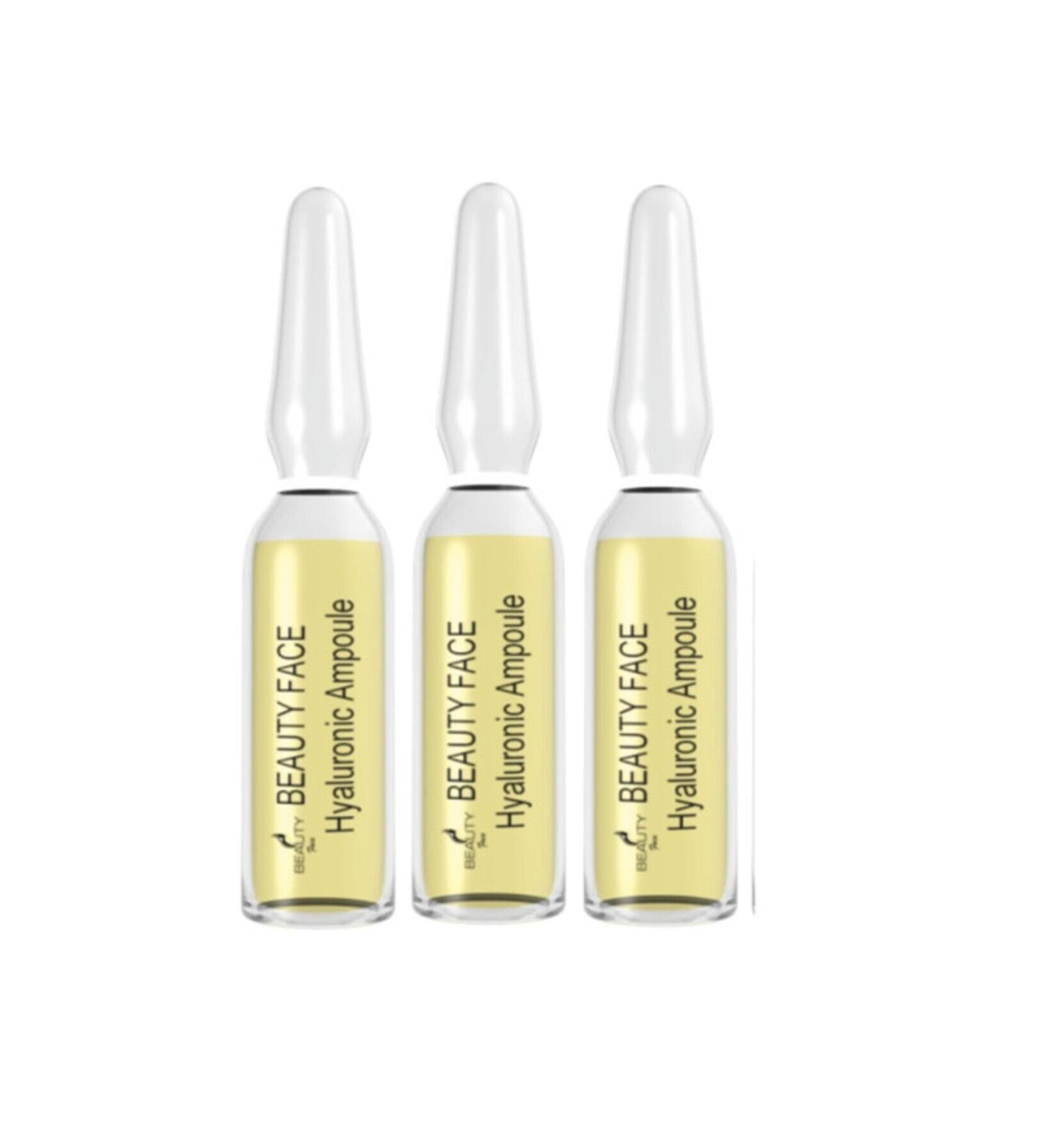 Beauty Face Skin Plumping Intensive Moisturizing Hyaluronic Acid Serum 2 ml 3 Pieces