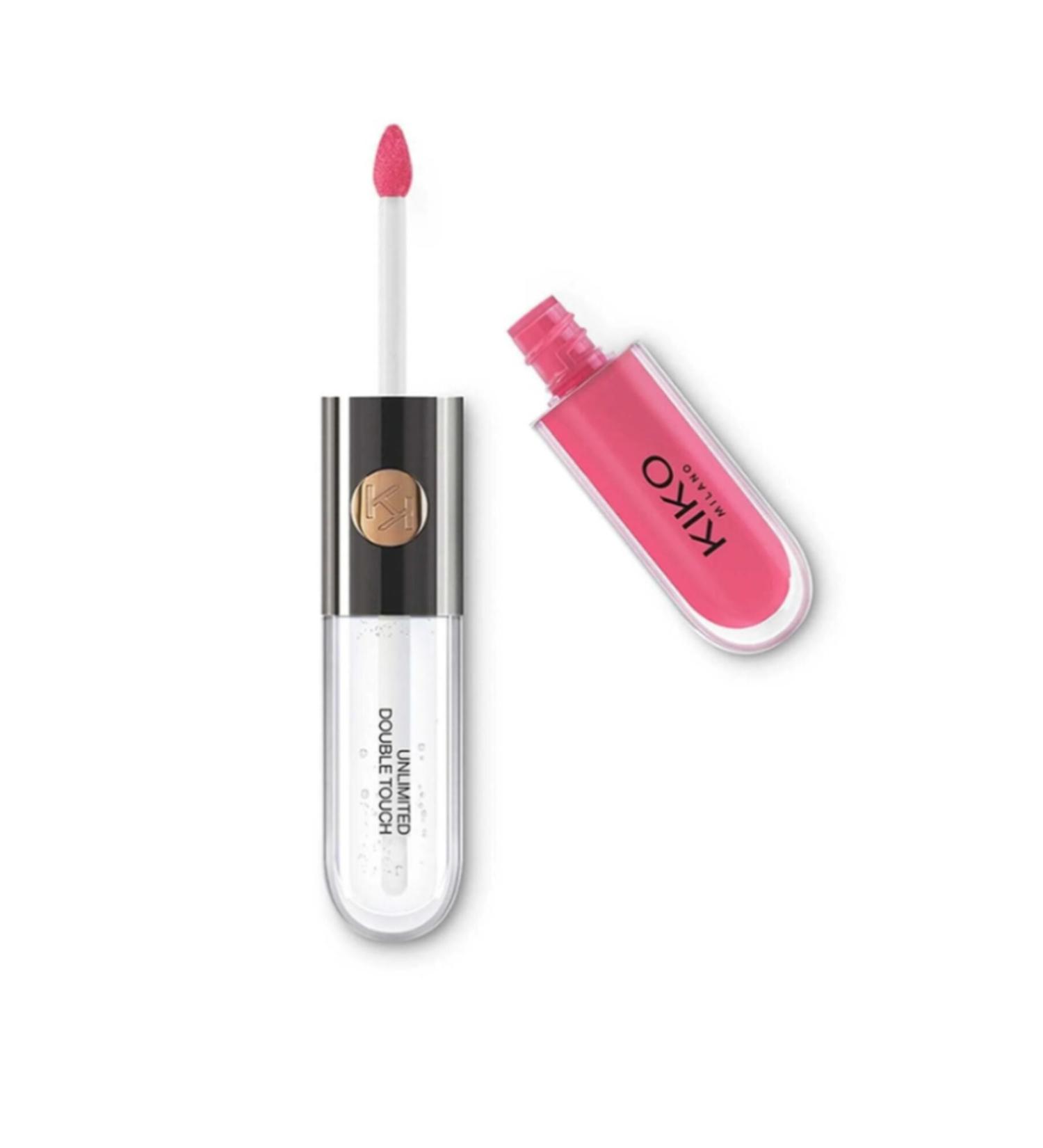 KIKO Shiny Liquid Lipstick - Unlimited Double Touch 111 Satin Pink Camellia 6 Ml