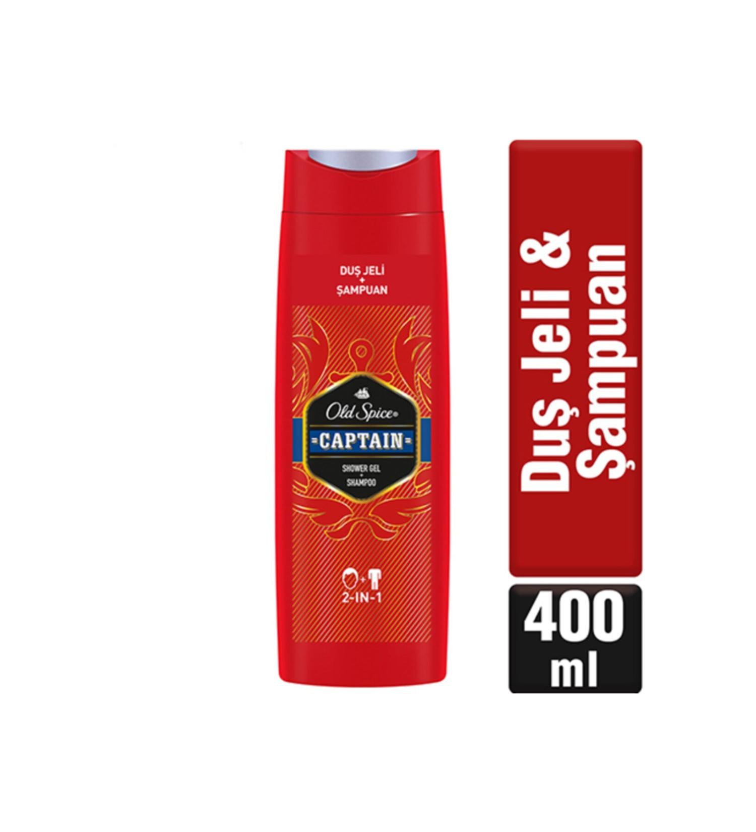 Old Spice Shower Gel & Shampoo 400 Ml Captain