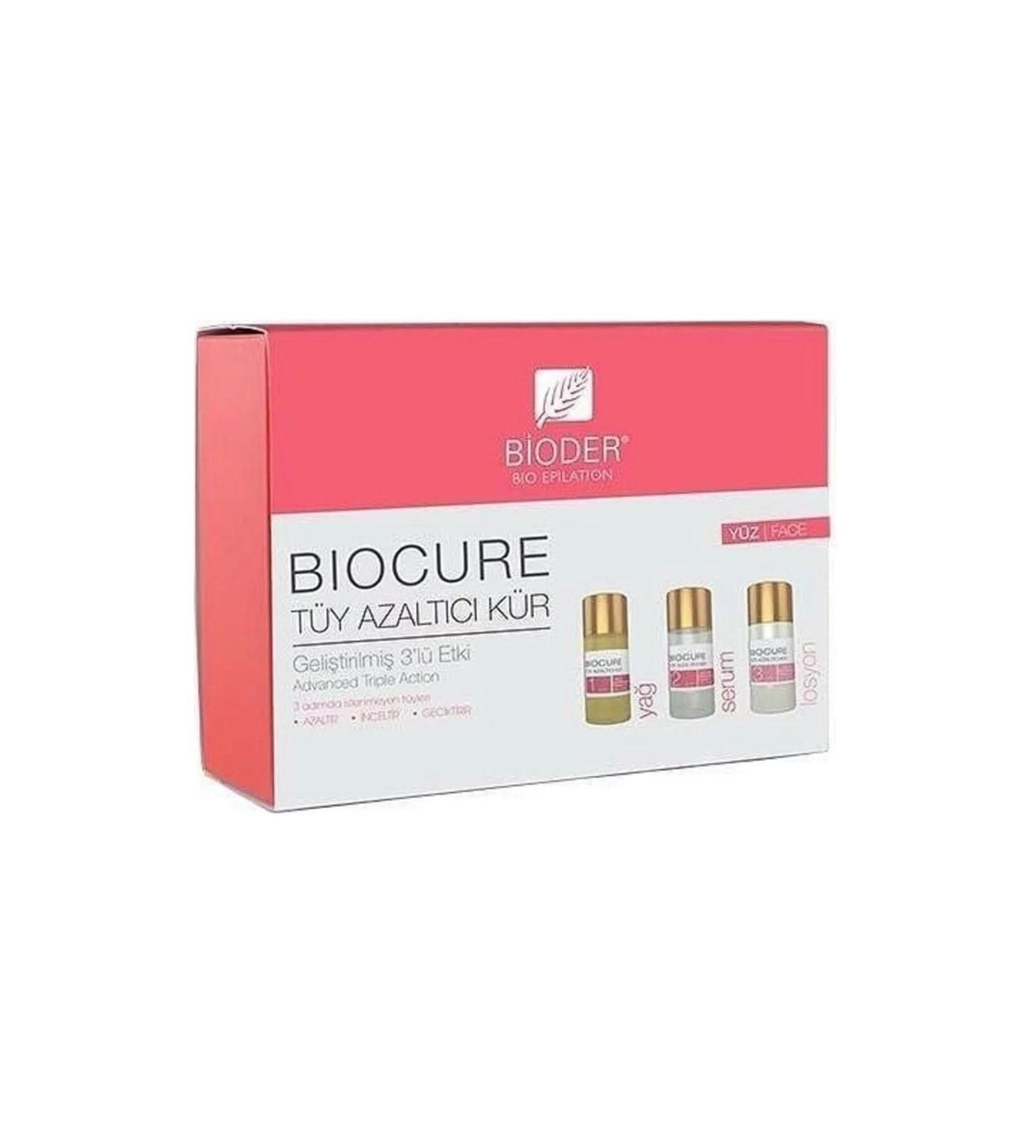 Bioder Bio Epilation Hair Reducing Cure Triple Effect 3 X 5 ml - Face