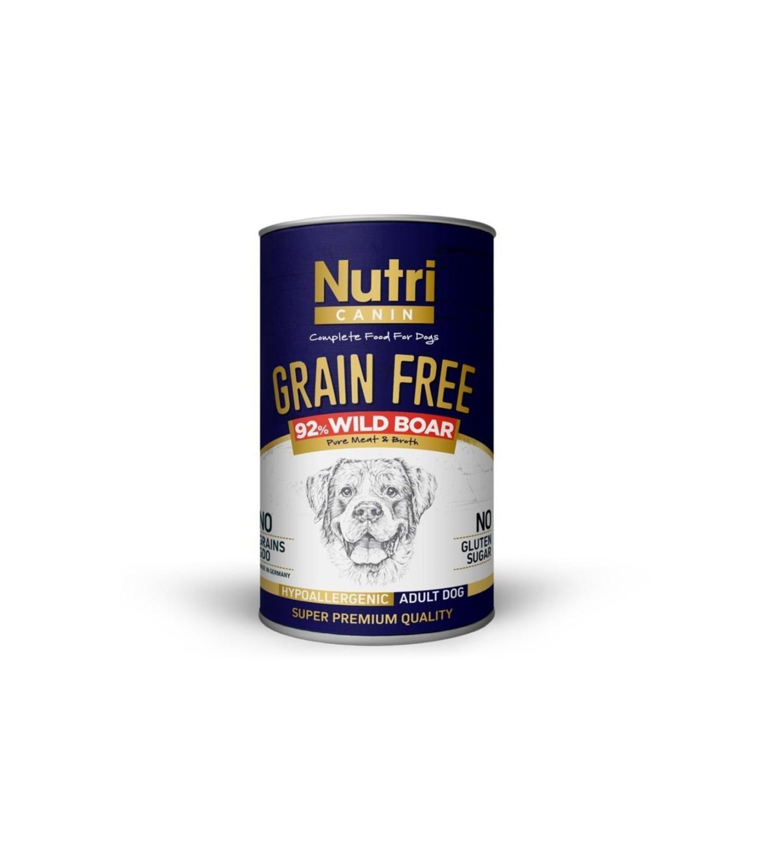Nutri Canin Grain Free Wild Boar Wet Dog Food 400 Gr