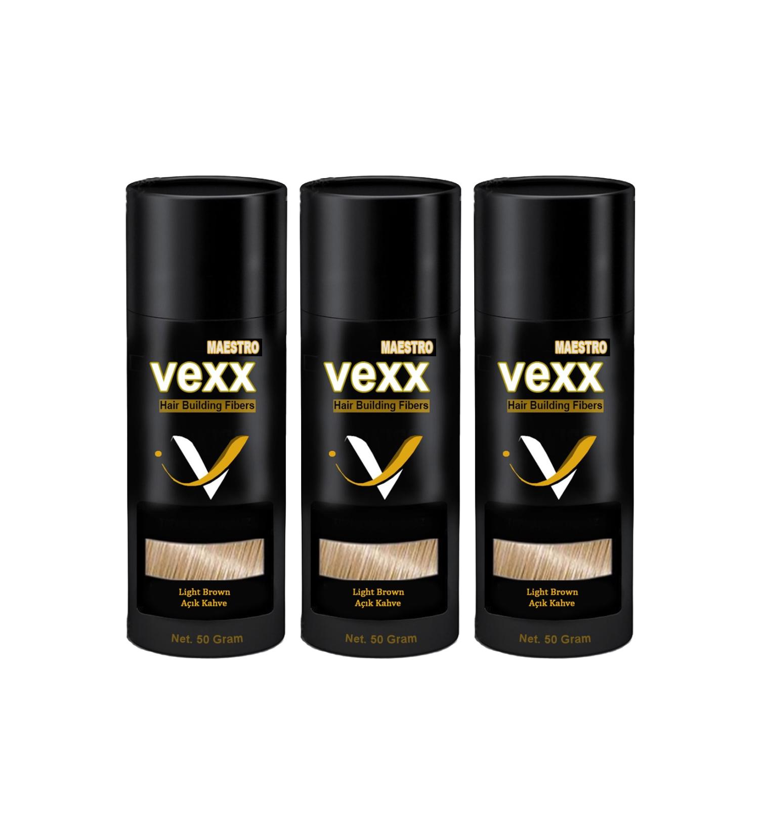 vexx maestro Vexx 50 Gr. Light Brown Hair Powder 3 Pieces