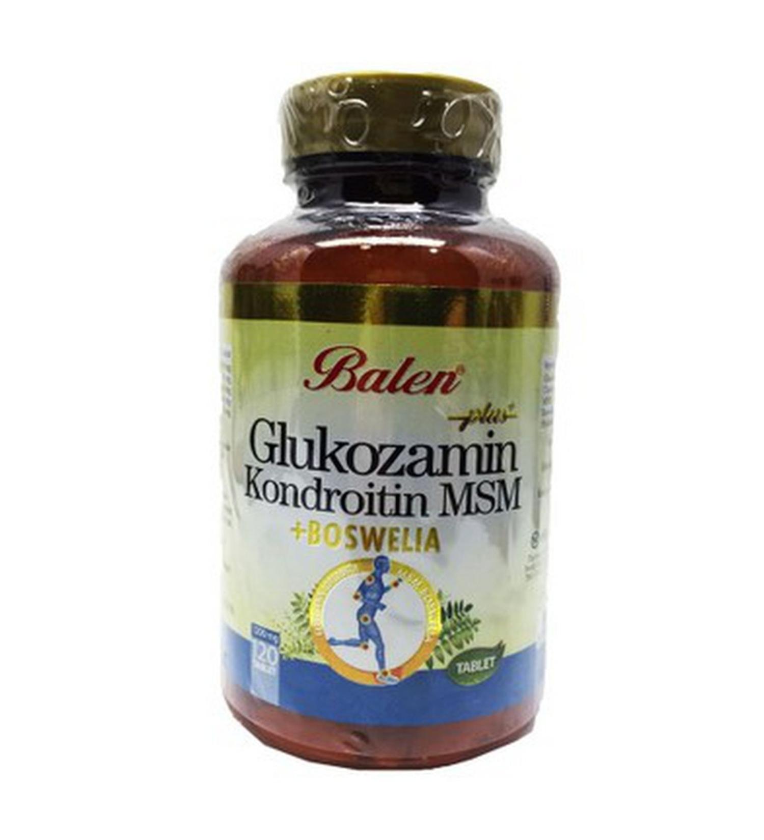 Balen Glucosamine Chondroitin Msm&boswelia Tab 1200 mg 120 Capsules
