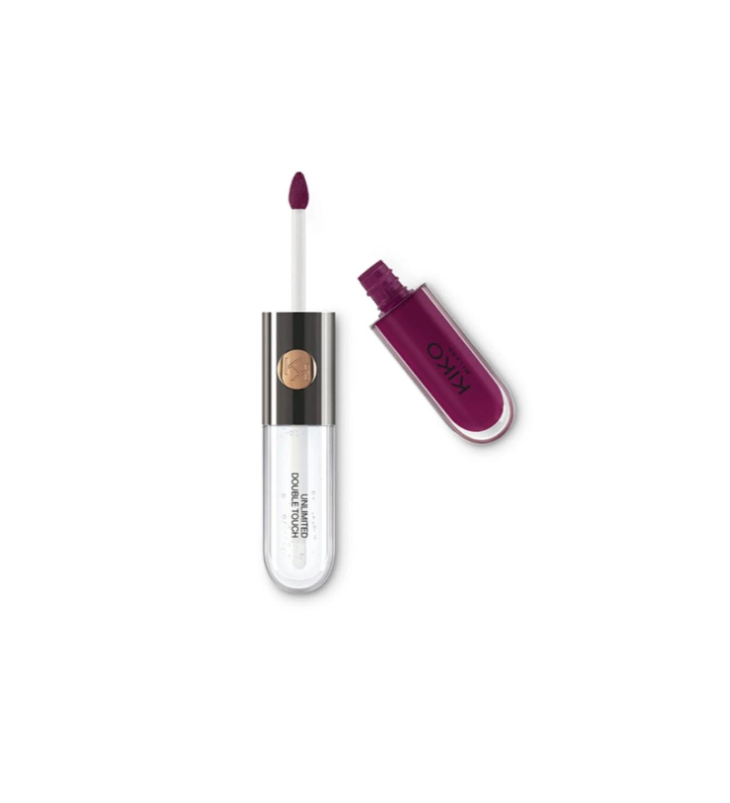 KIKO Shiny Liquid Lipstick - Unlimited Double Touch 123 Satin Grape 6 ml