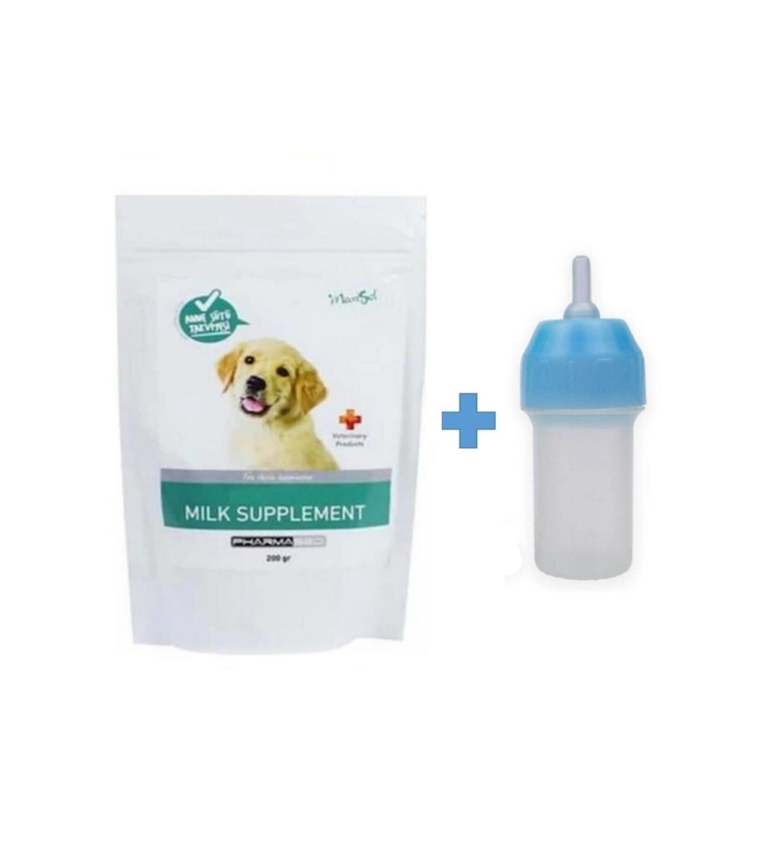 Gezero lu Petshop Puppy Milk Powder Breast Milk 200 Gr + Bottle 40 Ml Bottle