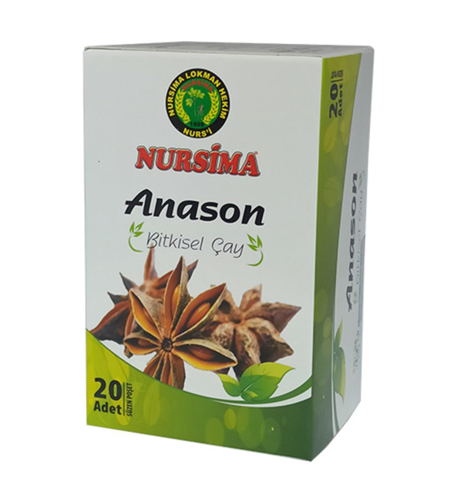 Nursima Siftaholsun Grocery Store Anise Herbal Tea 20 Filtering Bags