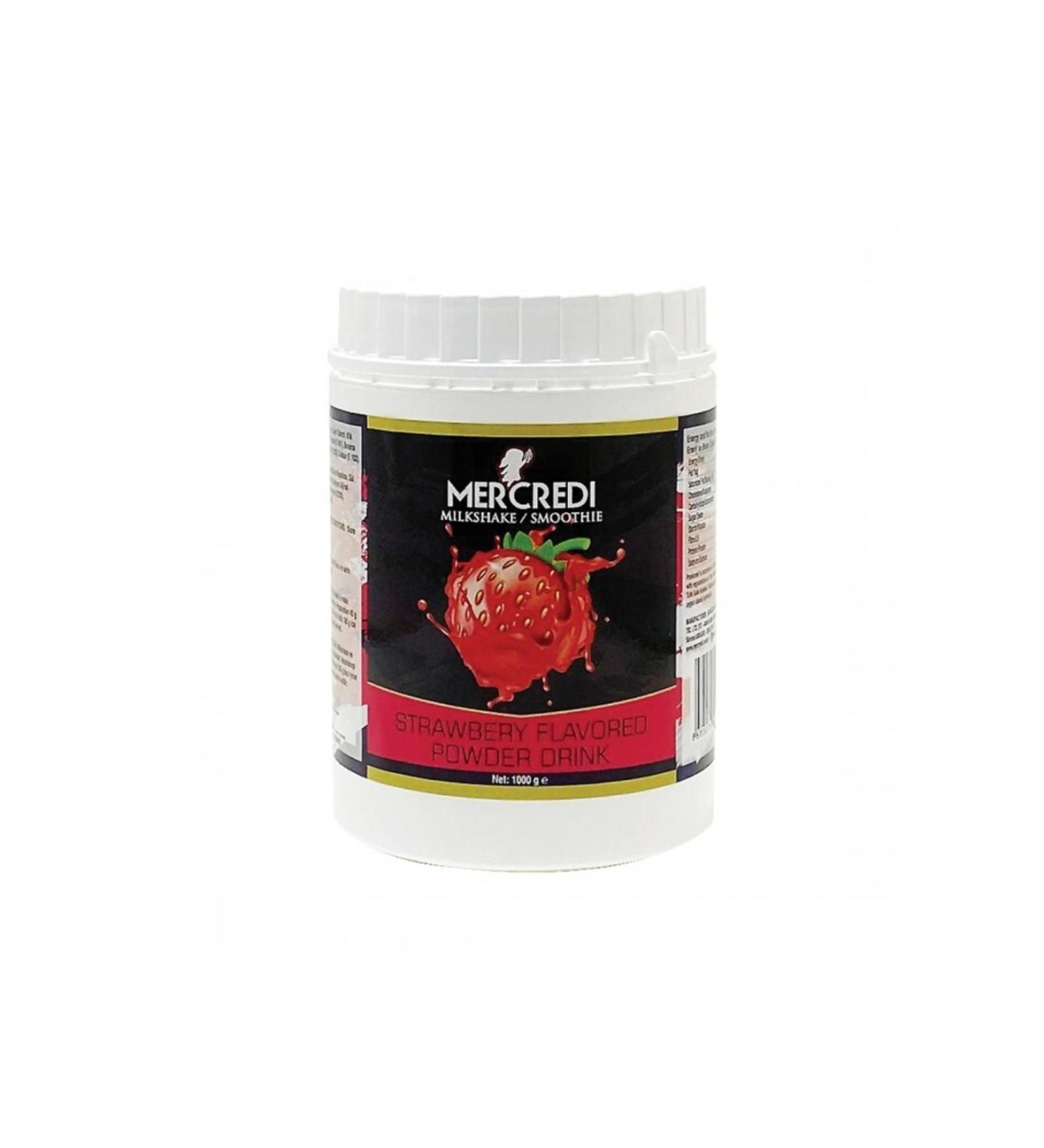 MERCREDI Strawberry Milkshake/smoothie Powder 1000 gr
