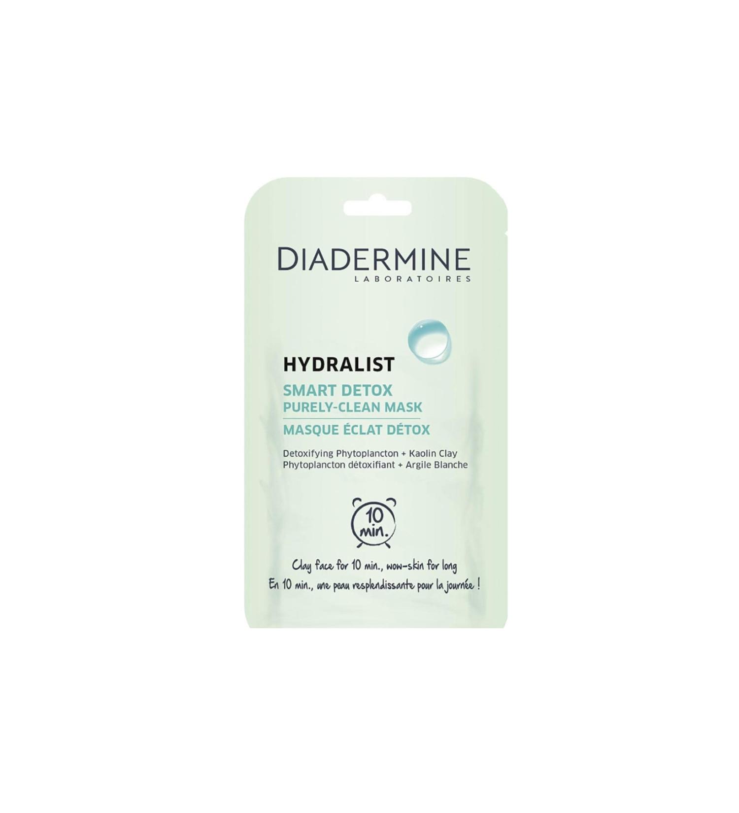 Diadermine Hydralist Smoothing Refreshing Detox Purifying Plankton Extract Face Masque 8 Ml