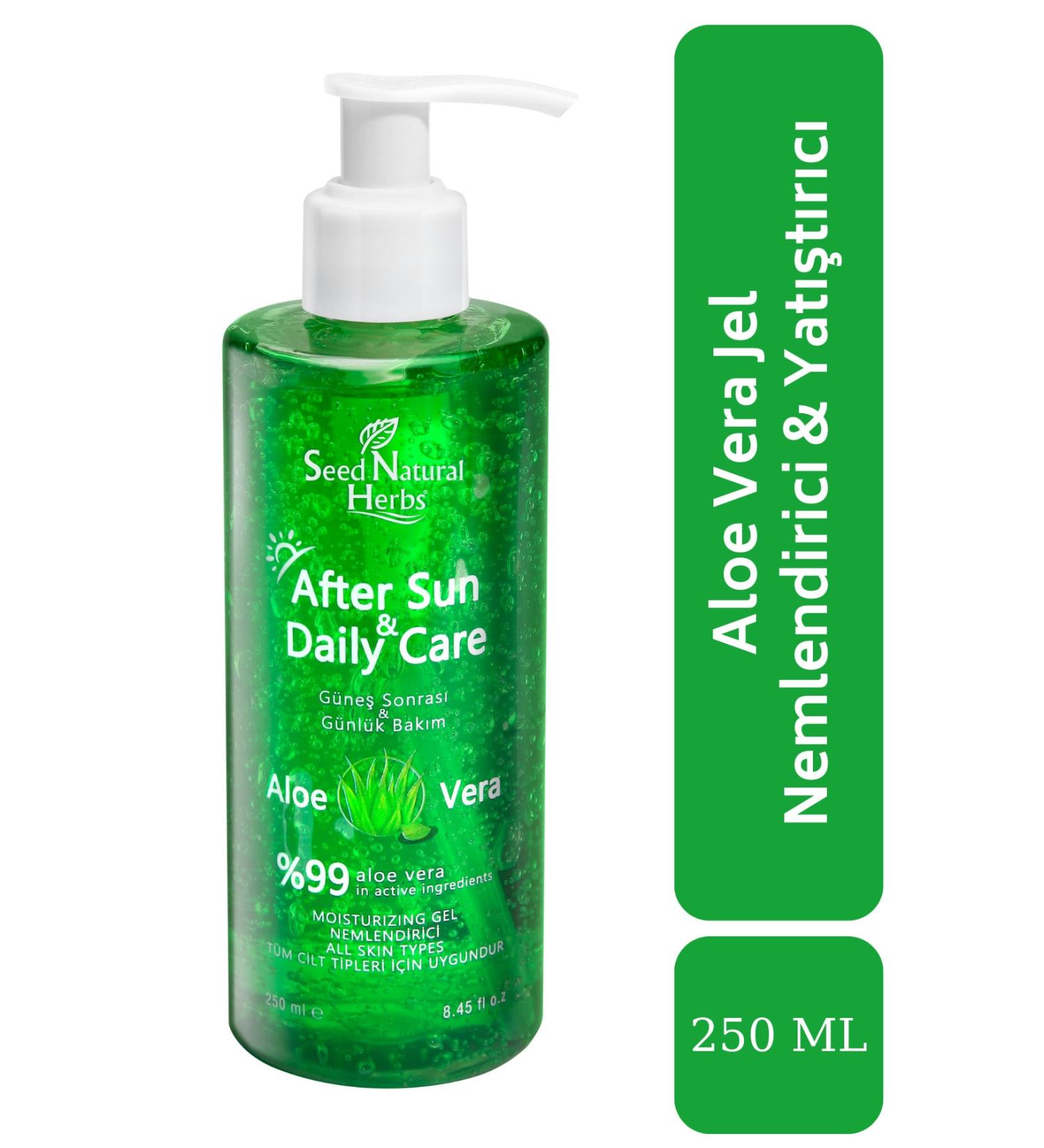 Seed Natural Herbs Aloe Vera Moisturizing Soothing Gel 250 Ml