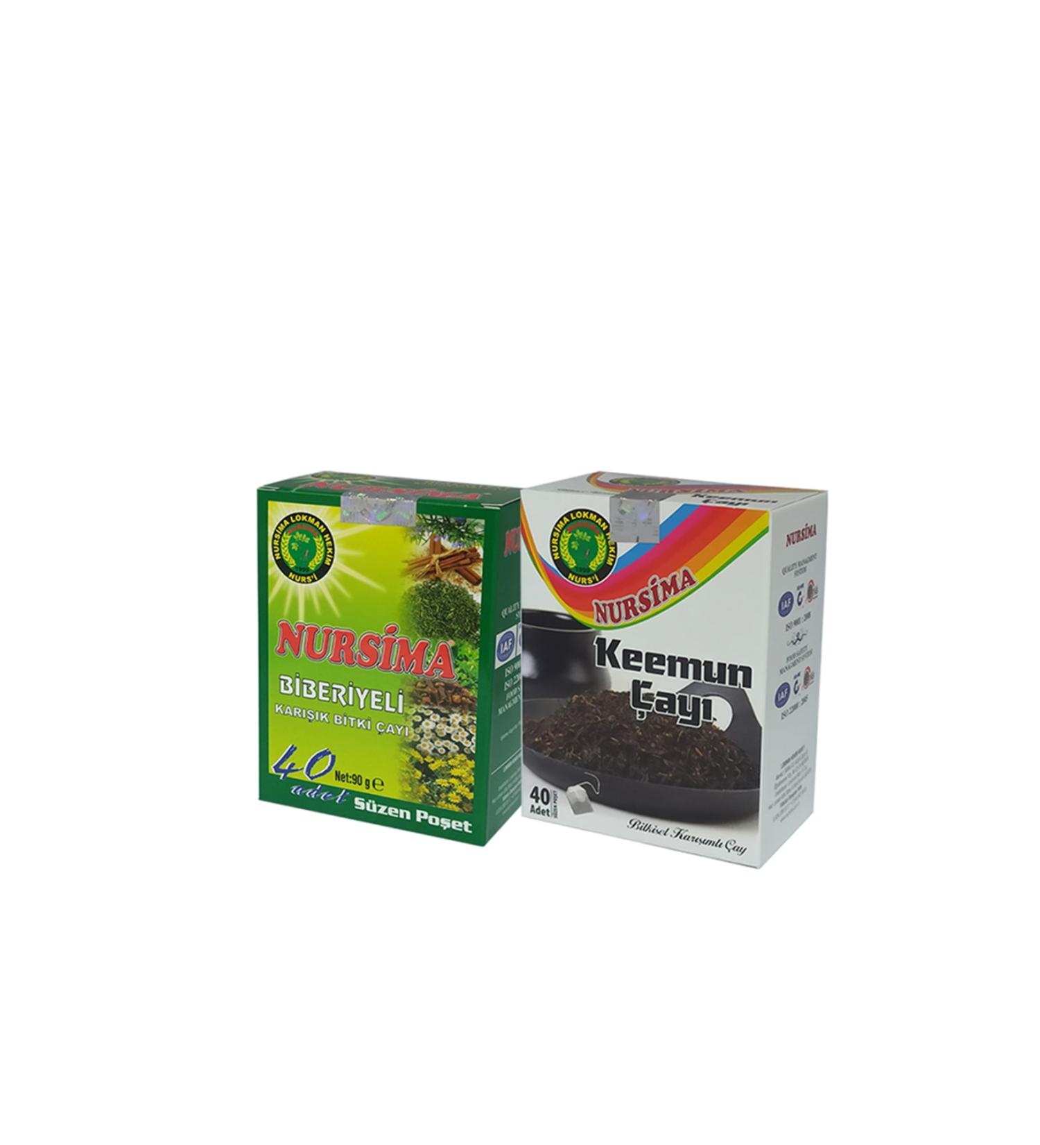 Nursima Rosemary Herbal Tea Set 2 Pieces X 40 Pcs