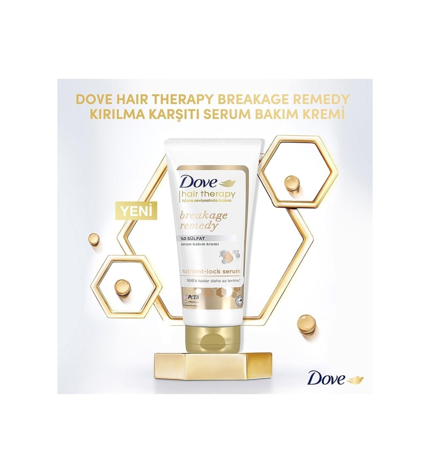 Dove Hair Therapy Serum Hair Care Cream Breakage Remedy 0% Sulfate 170 Ml - Buy Online on GoSupps.com